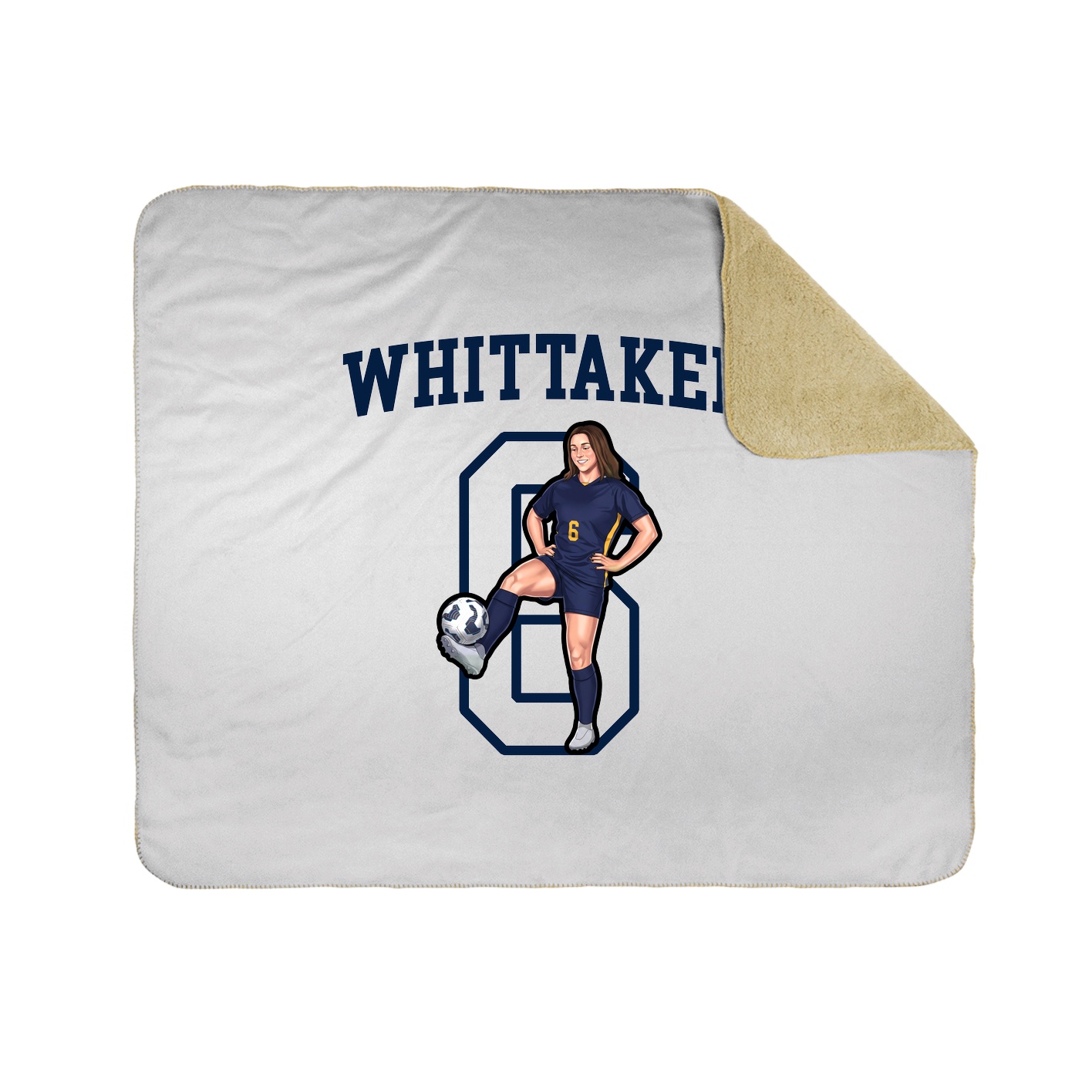 Throw Blanket — Shirsey in White