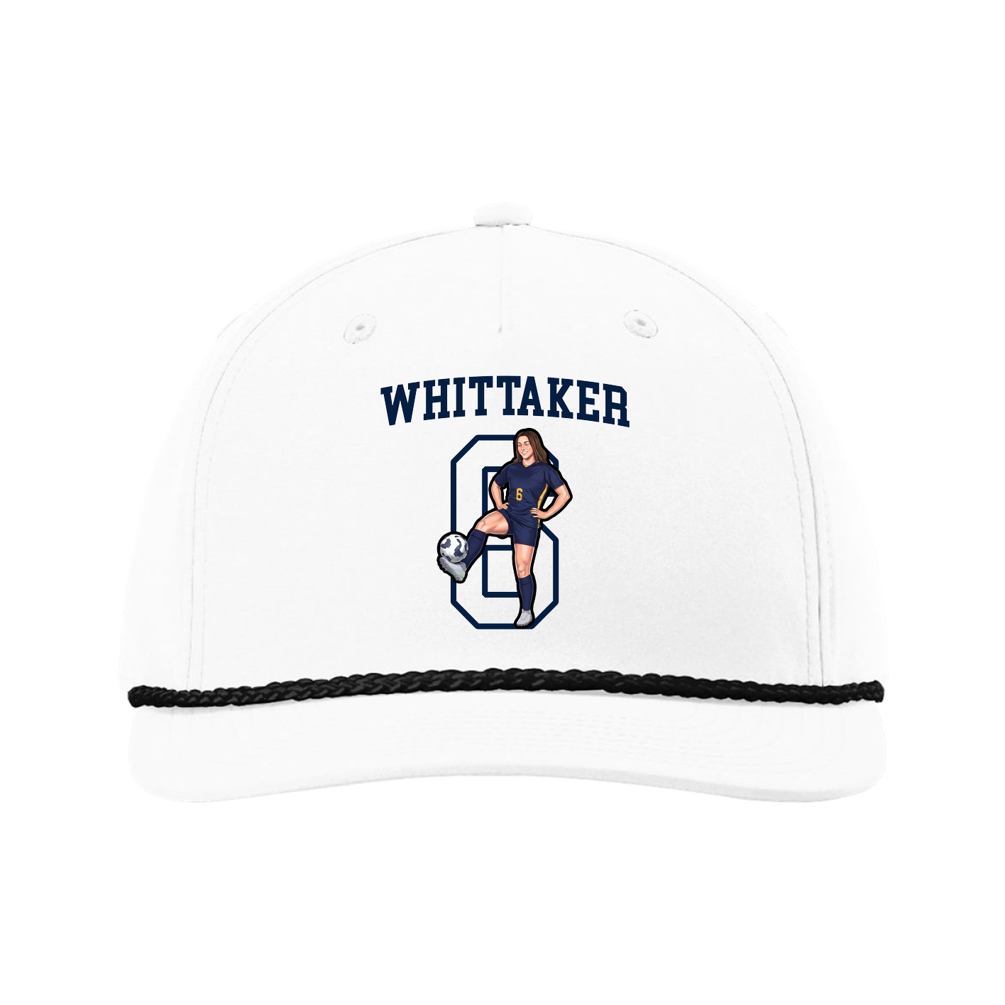 Five-Panel Classic Rope Cap — Shirsey in White