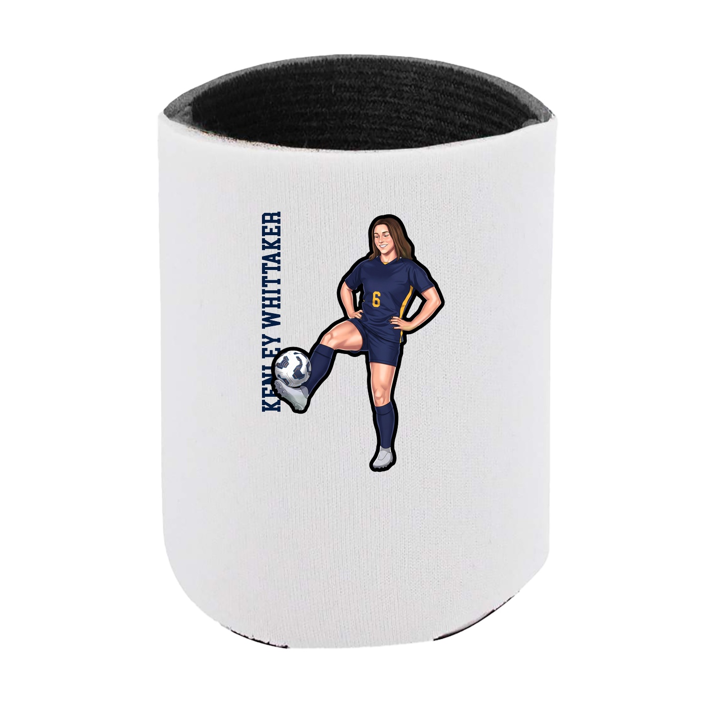 Can Holder — Name Vertical in White