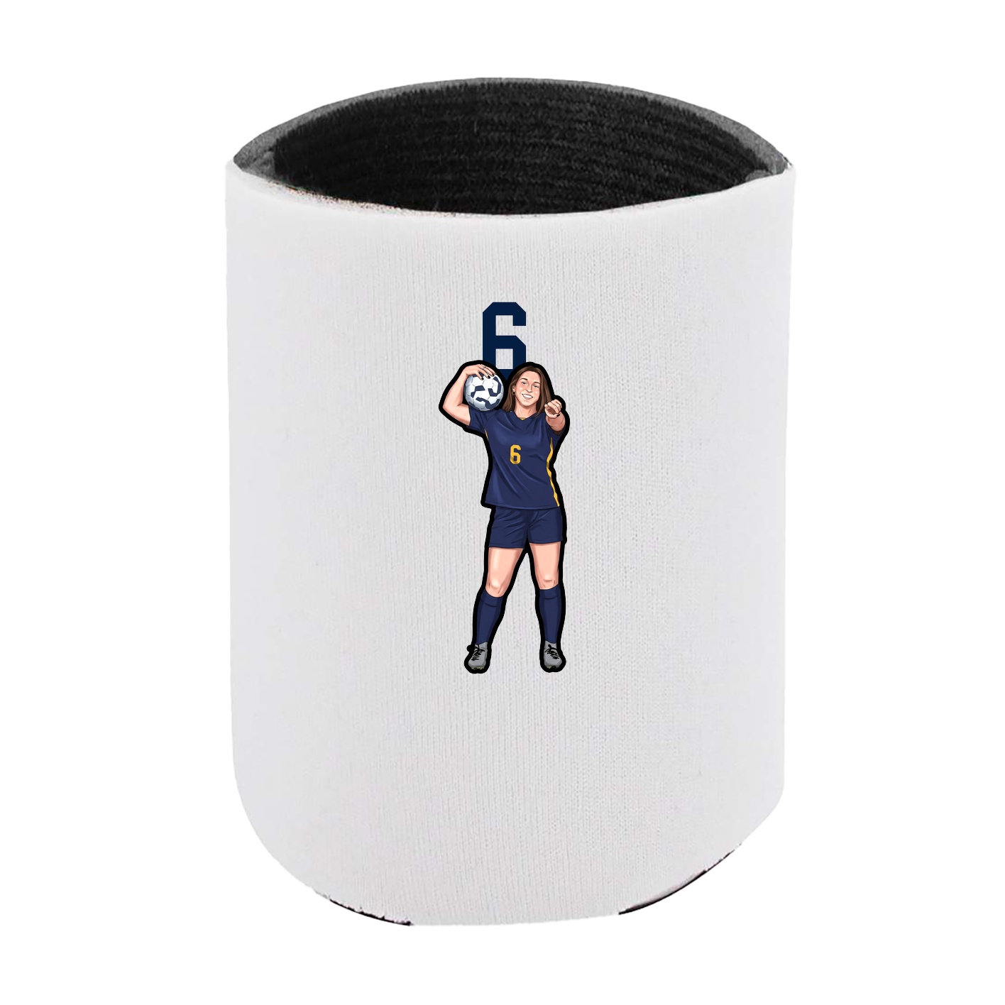 Can Holder — Number Top in White