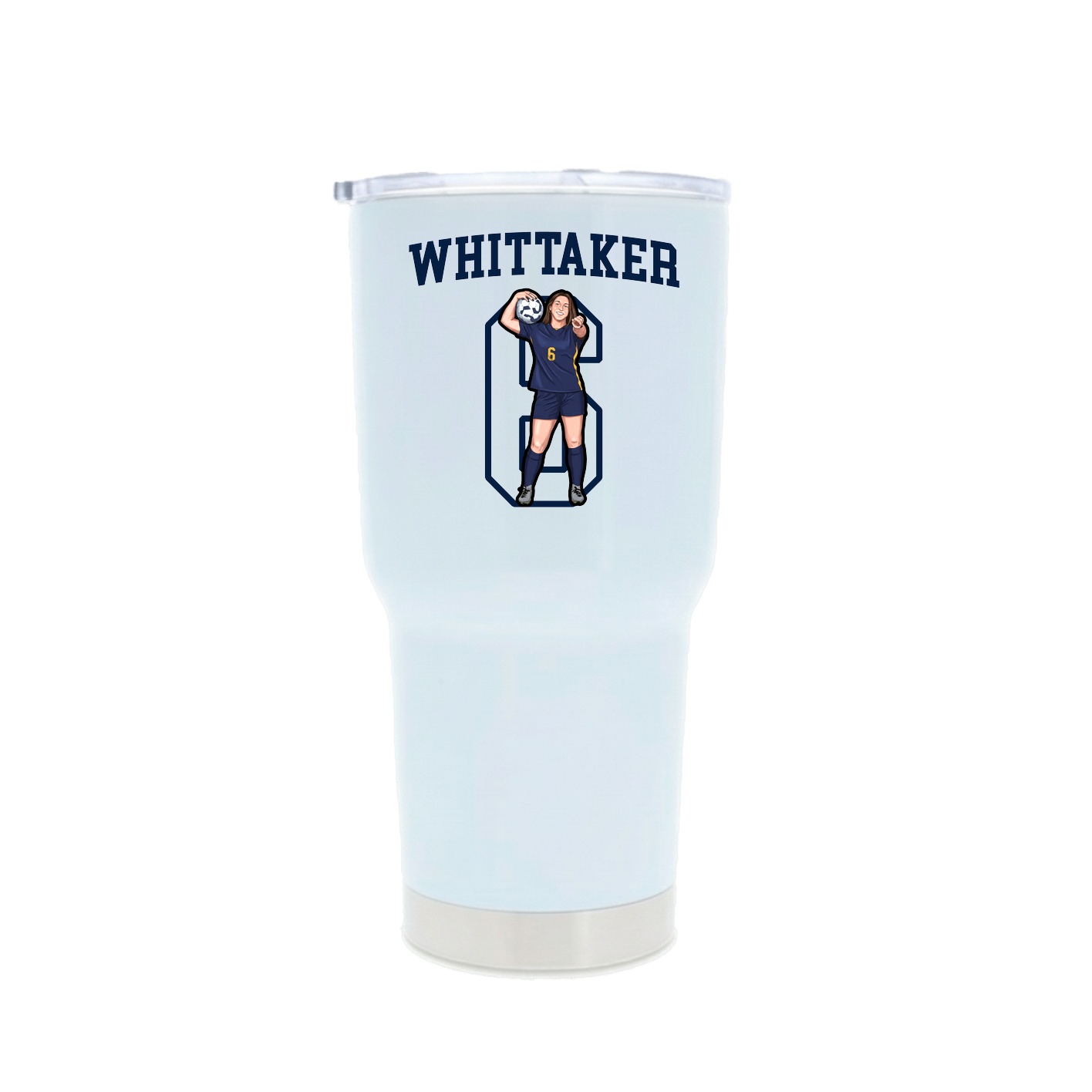 30oz Stainless Steel Tumbler — Shirsey in White