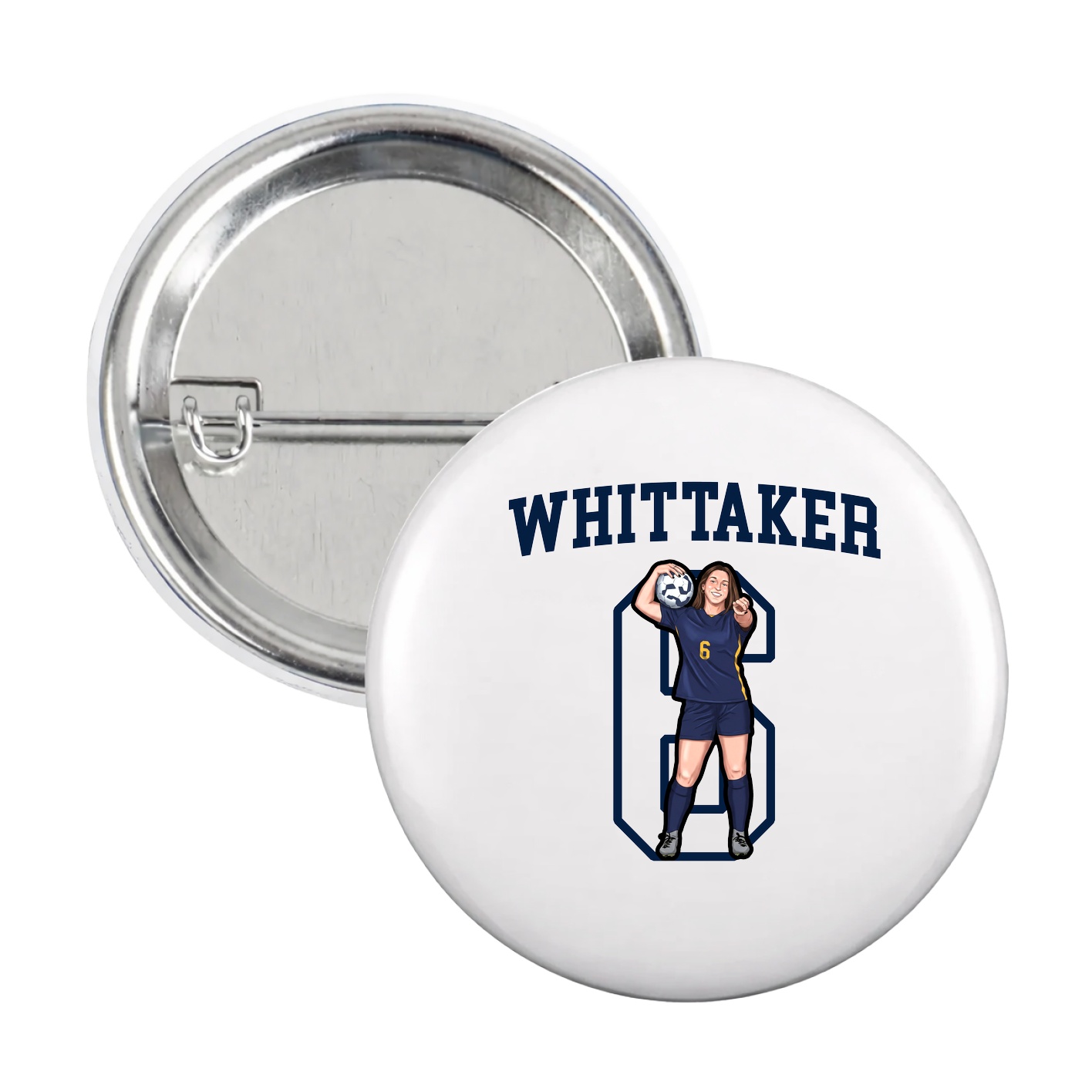 Game Day Button — Shirsey in White