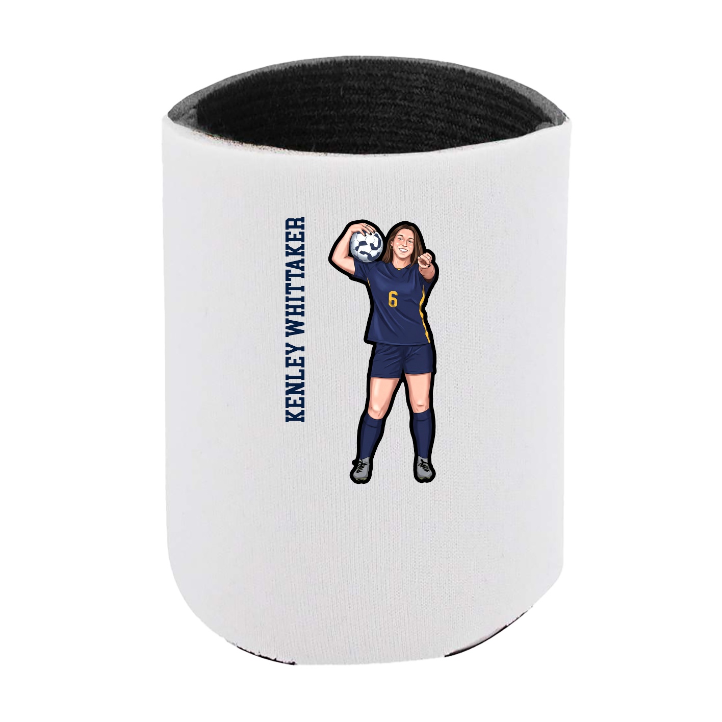 Can Holder — Name Vertical in White