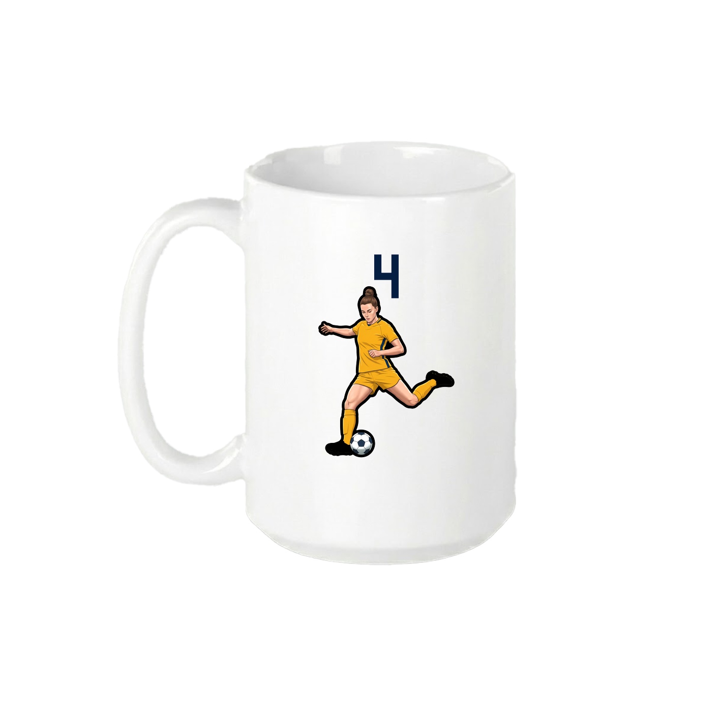 15oz Coffee Mug — Number Top in White