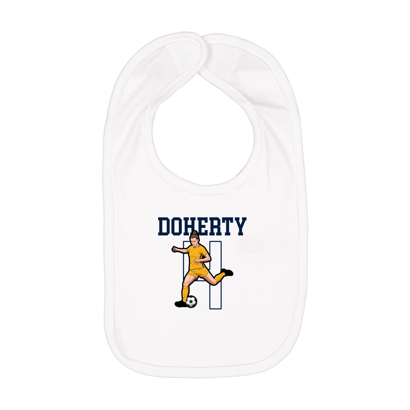 Infant Bib — Shirsey in White