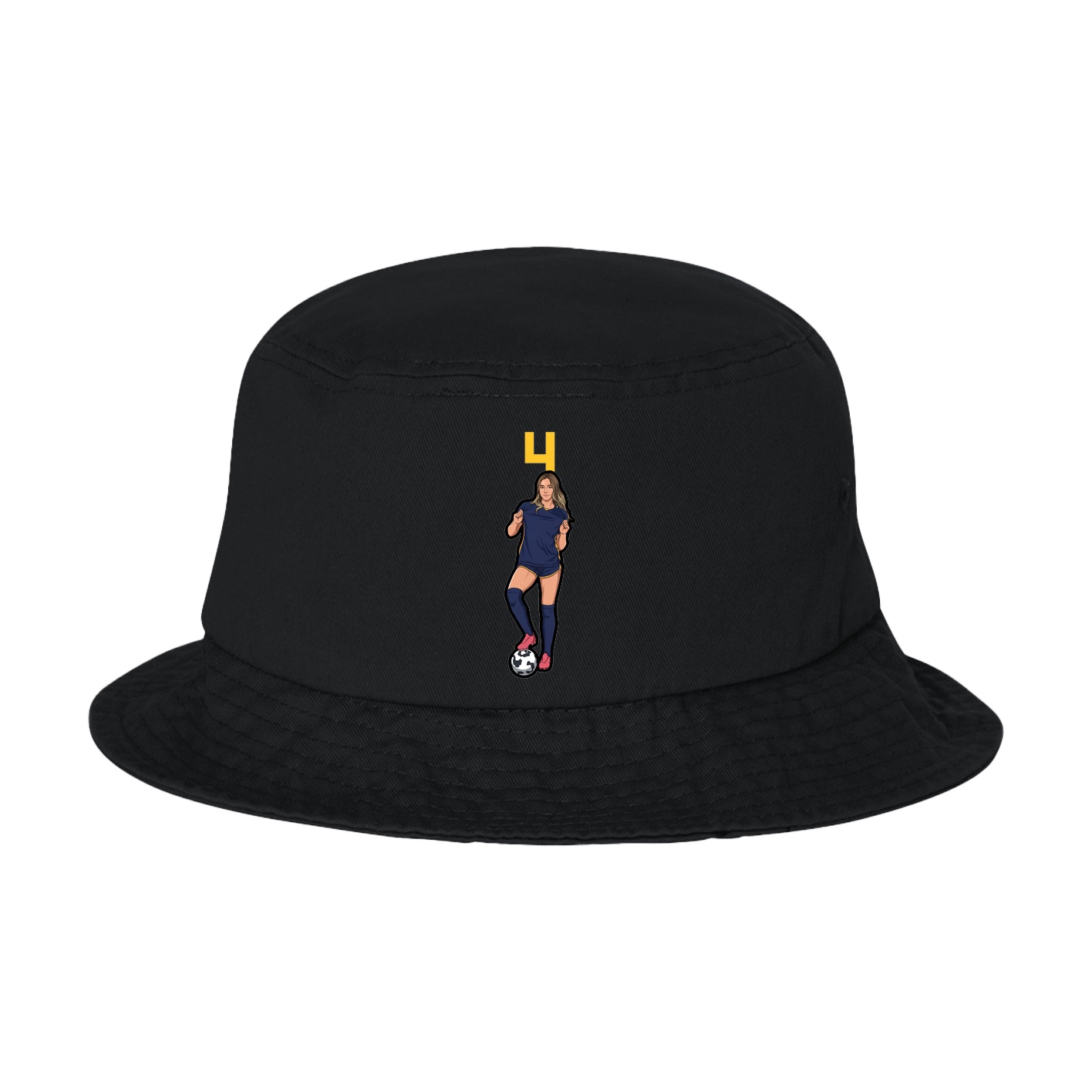 Bucket Cap — Number Top in Black
