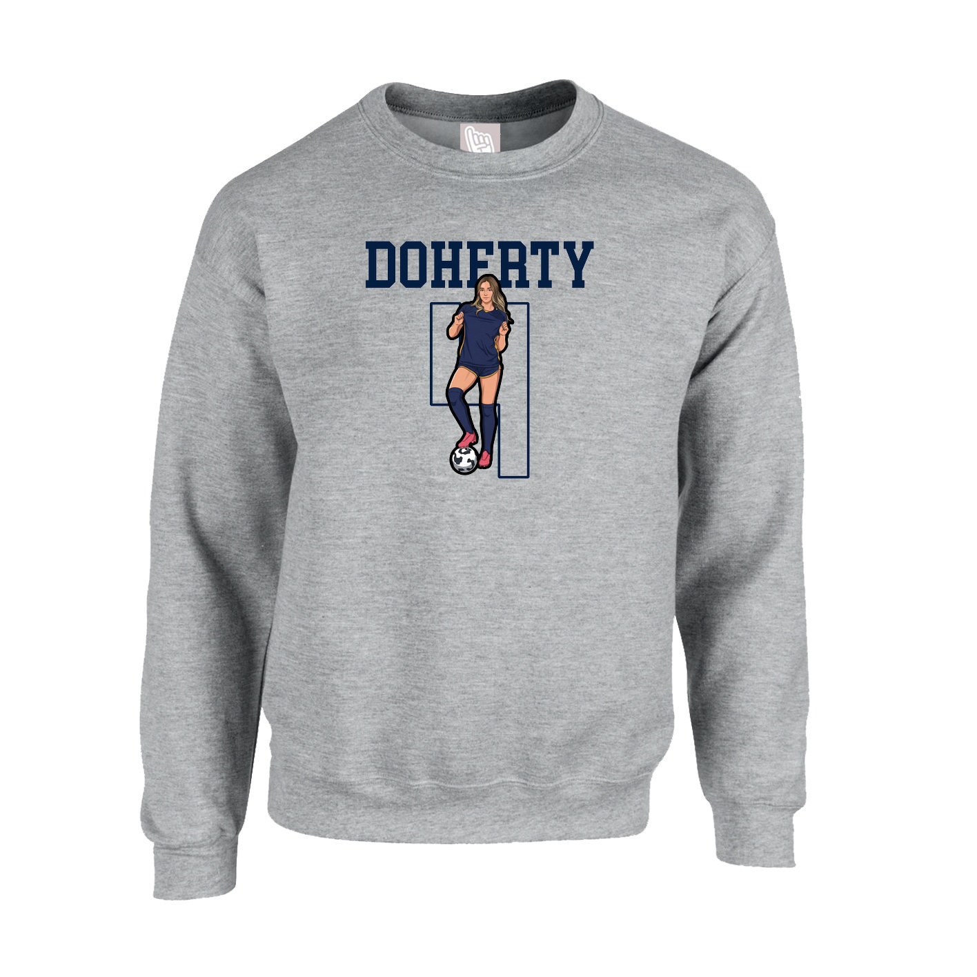 Fleece Crew — Shirsey in Grey