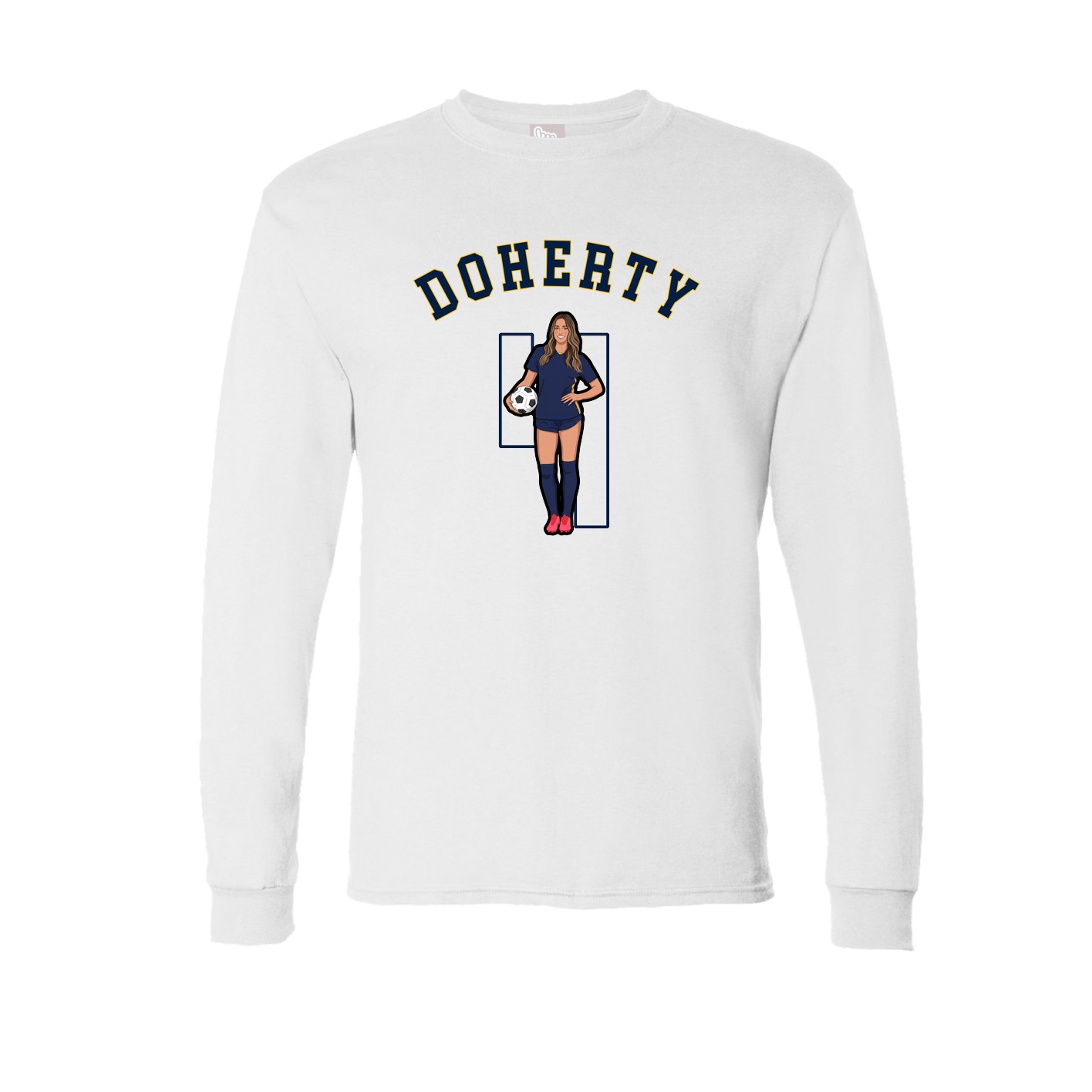 Long Sleeve Tee — Shirsey Arch in White