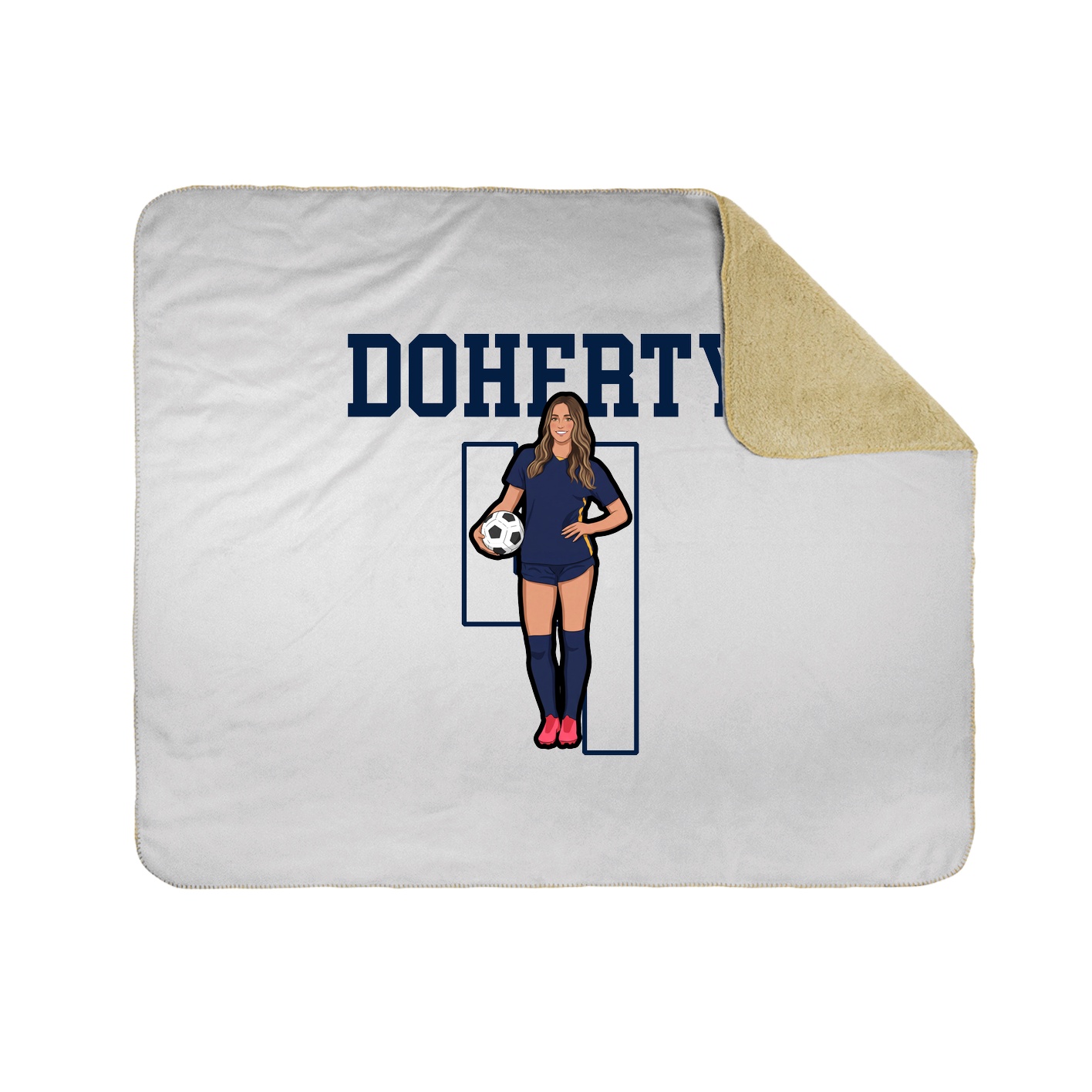 50x60 Sherpa Lined Throw Blanket