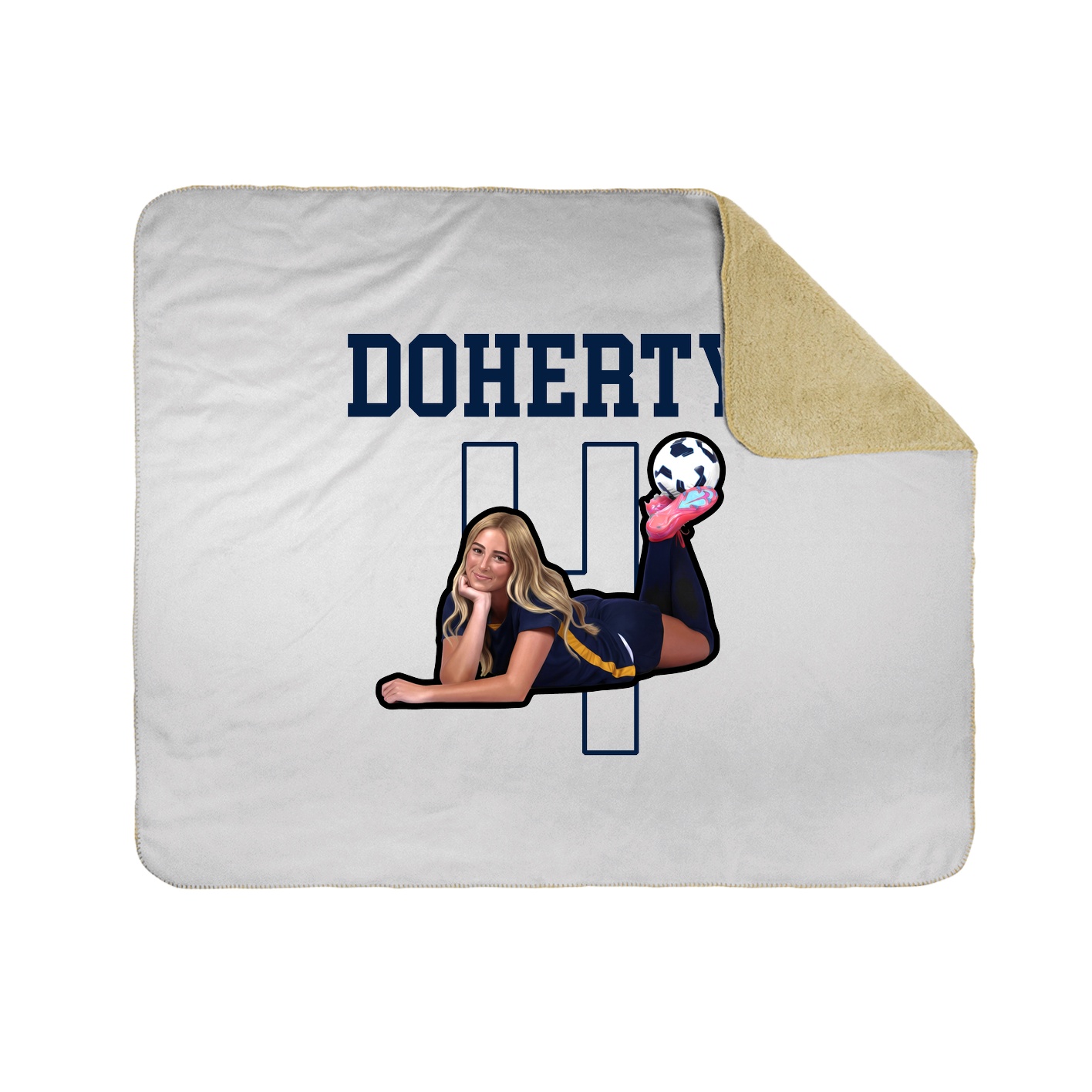 Throw Blanket — Shirsey in White