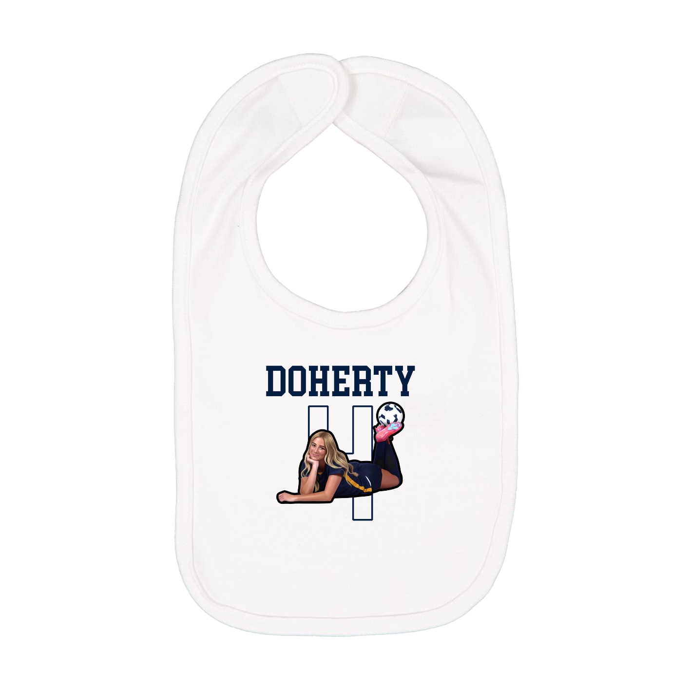 Infant Bib — Shirsey in White