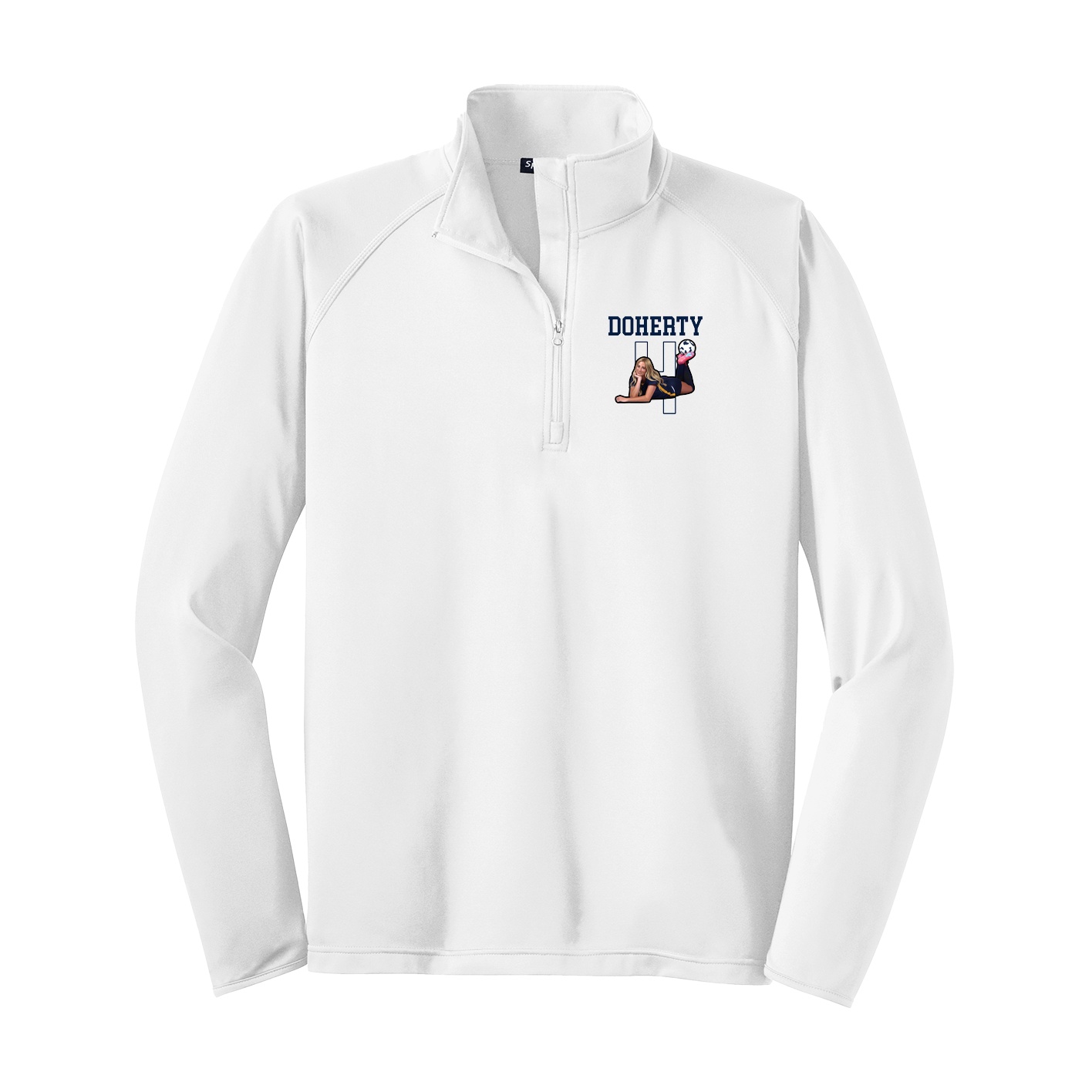 Q-Zip Pullover — Shirsey in White