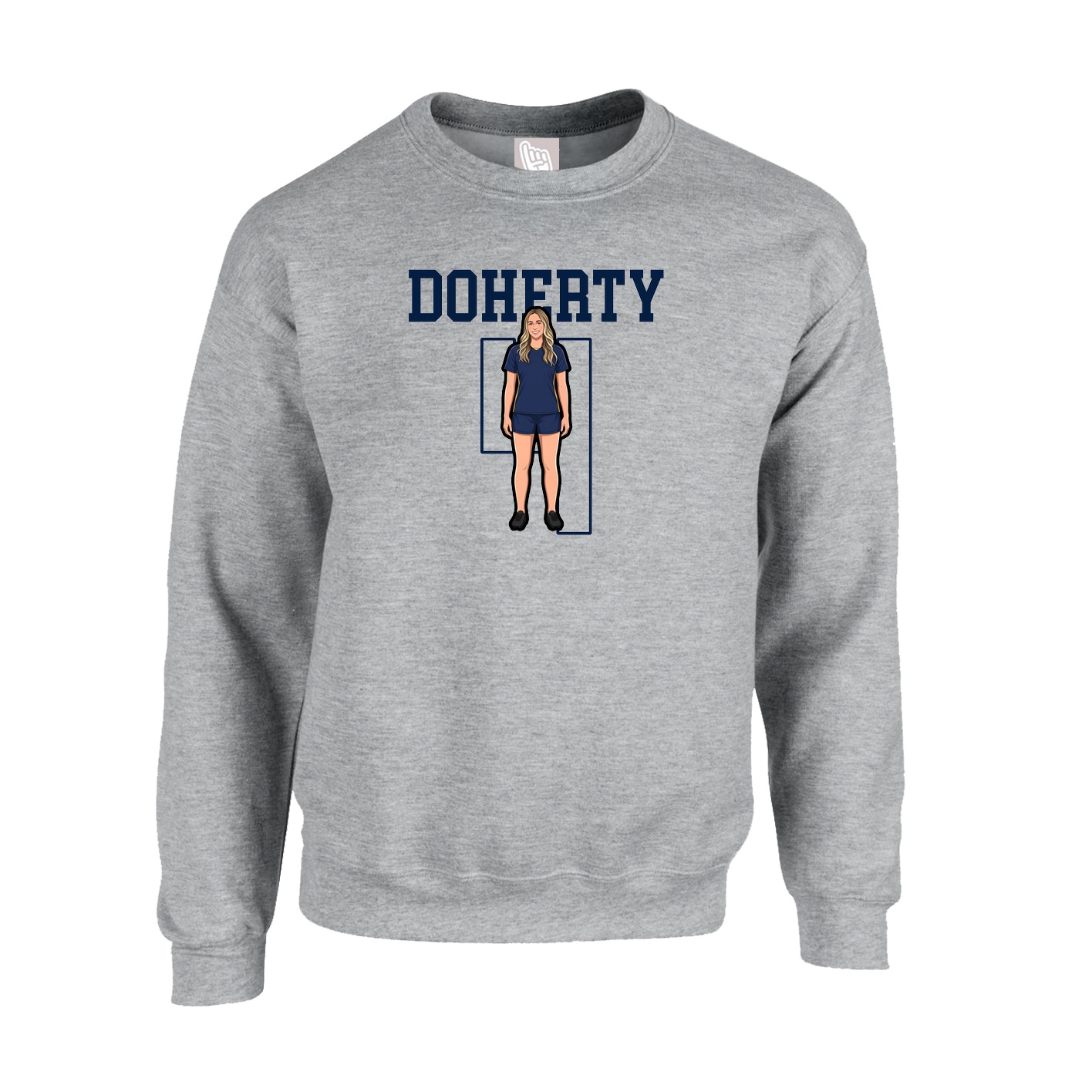 Fleece Crew — Shirsey in Grey
