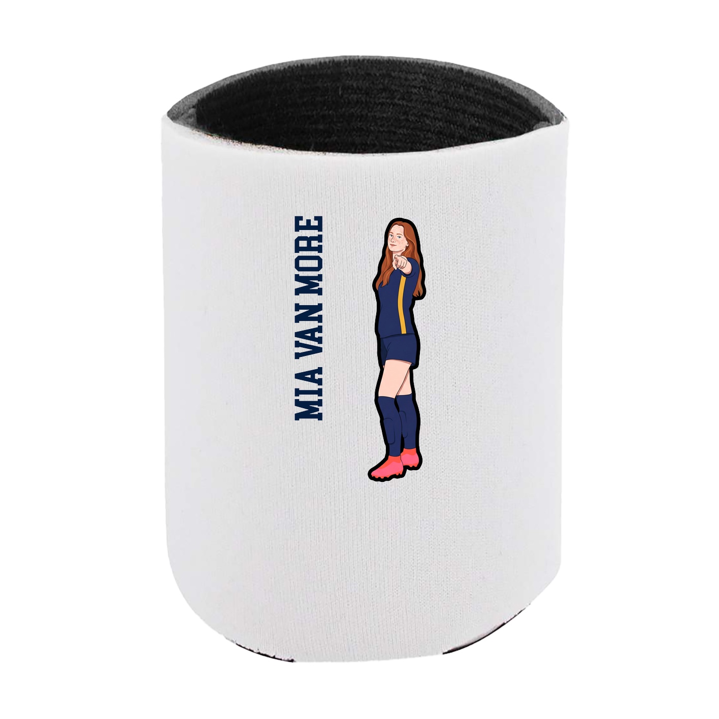 Can Holder — Name Vertical in White