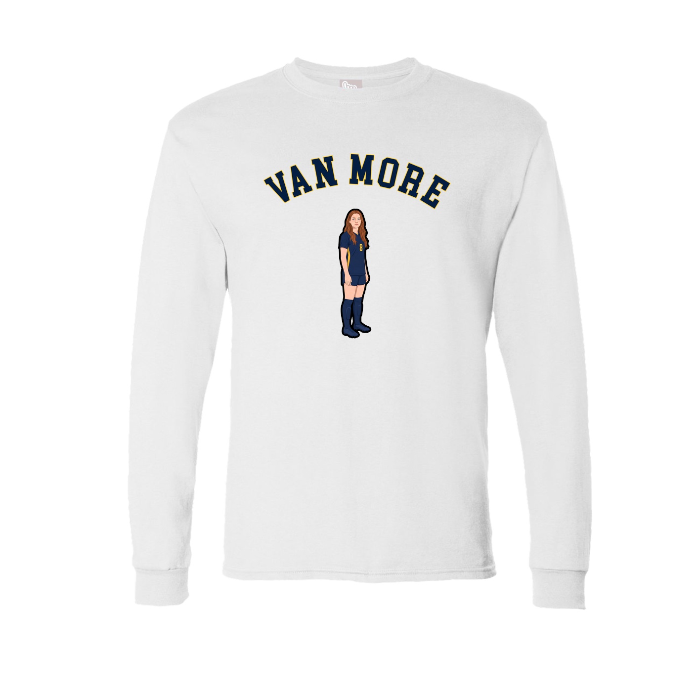 Long Sleeve Tee — Shirsey Arch in White