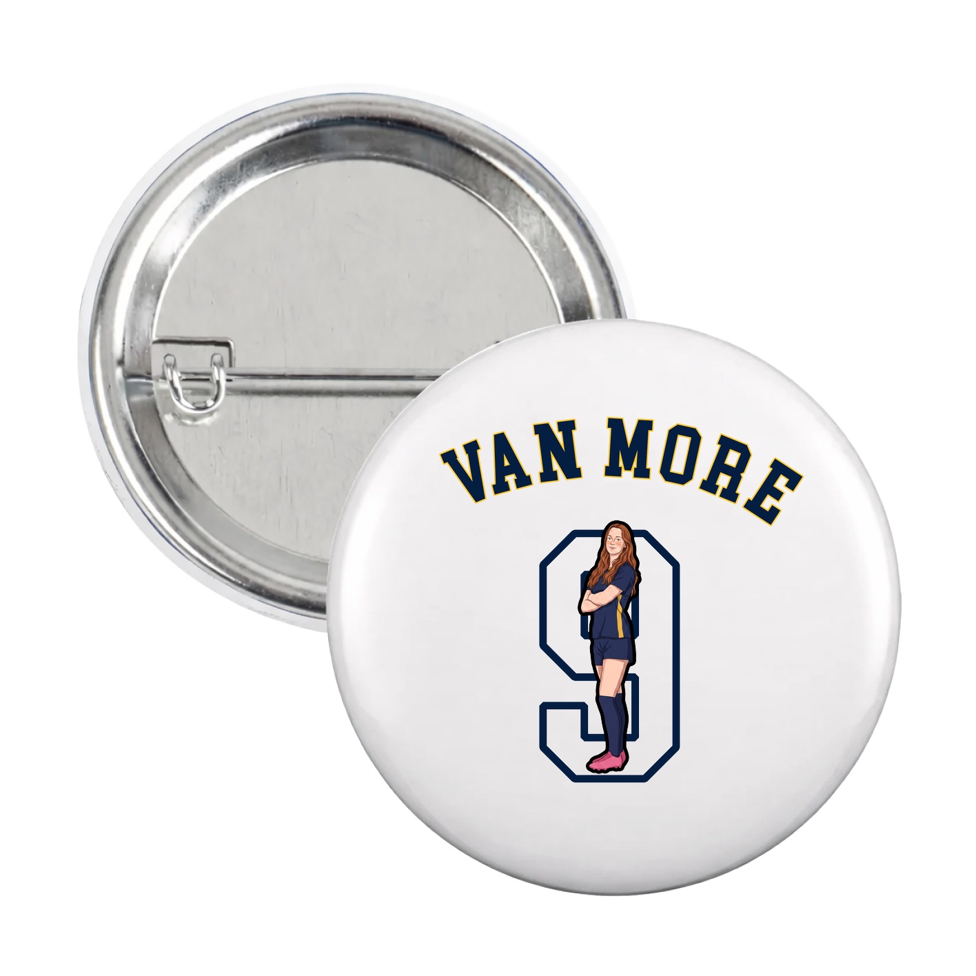 Game Day Button — Shirsey Arch in White