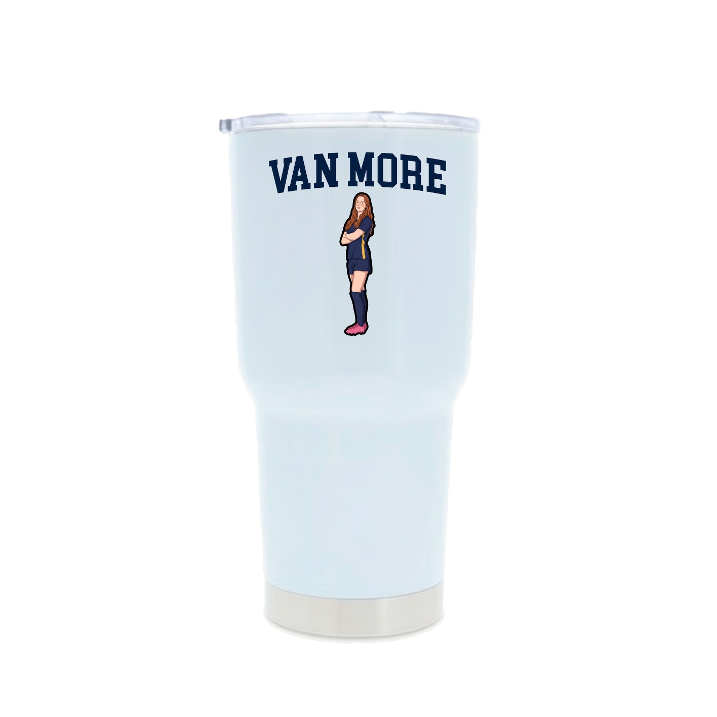 30oz Stainless Steel Tumbler — Shirsey in White