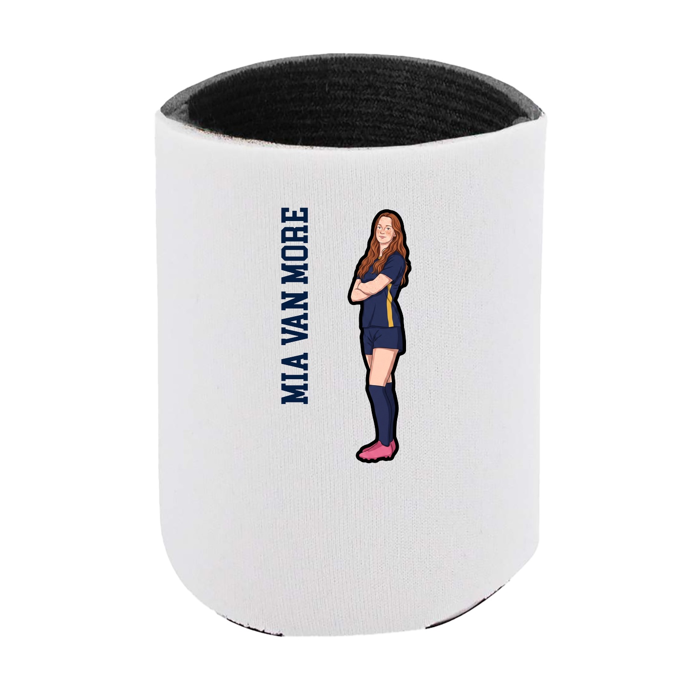 Can Holder — Name Vertical in White