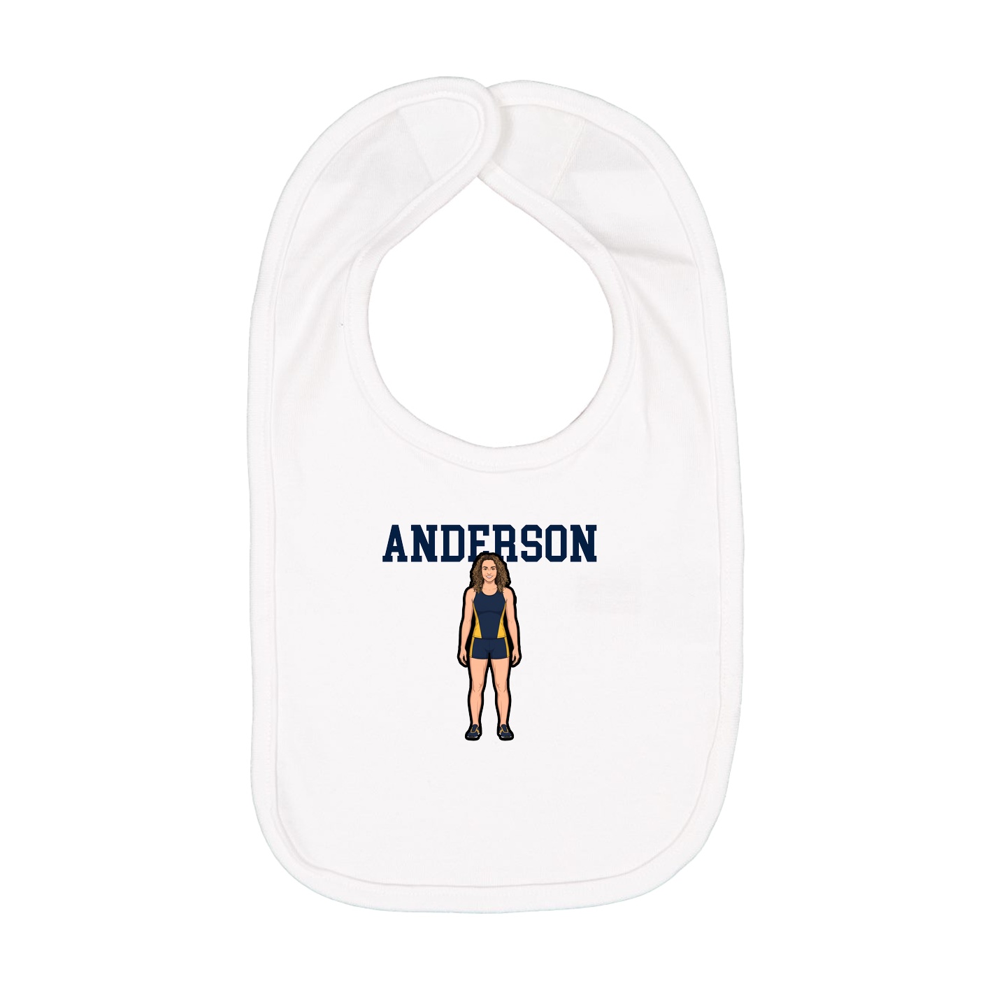 Infant Bib — Shirsey in White