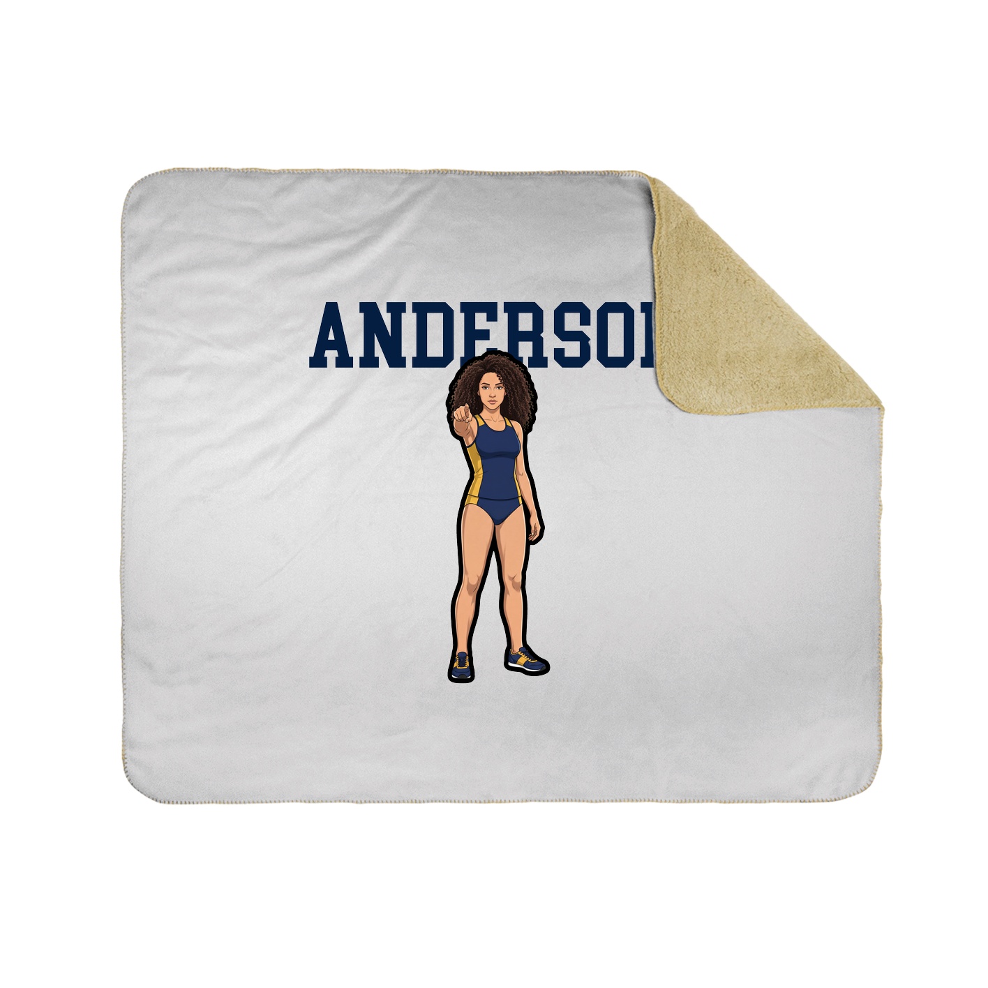 Throw Blanket — Shirsey in White