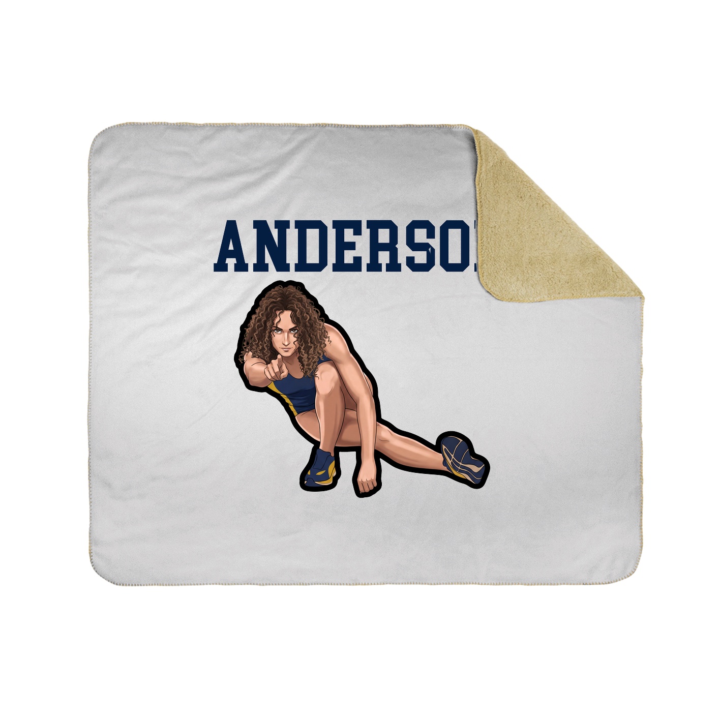 Throw Blanket — Shirsey in White