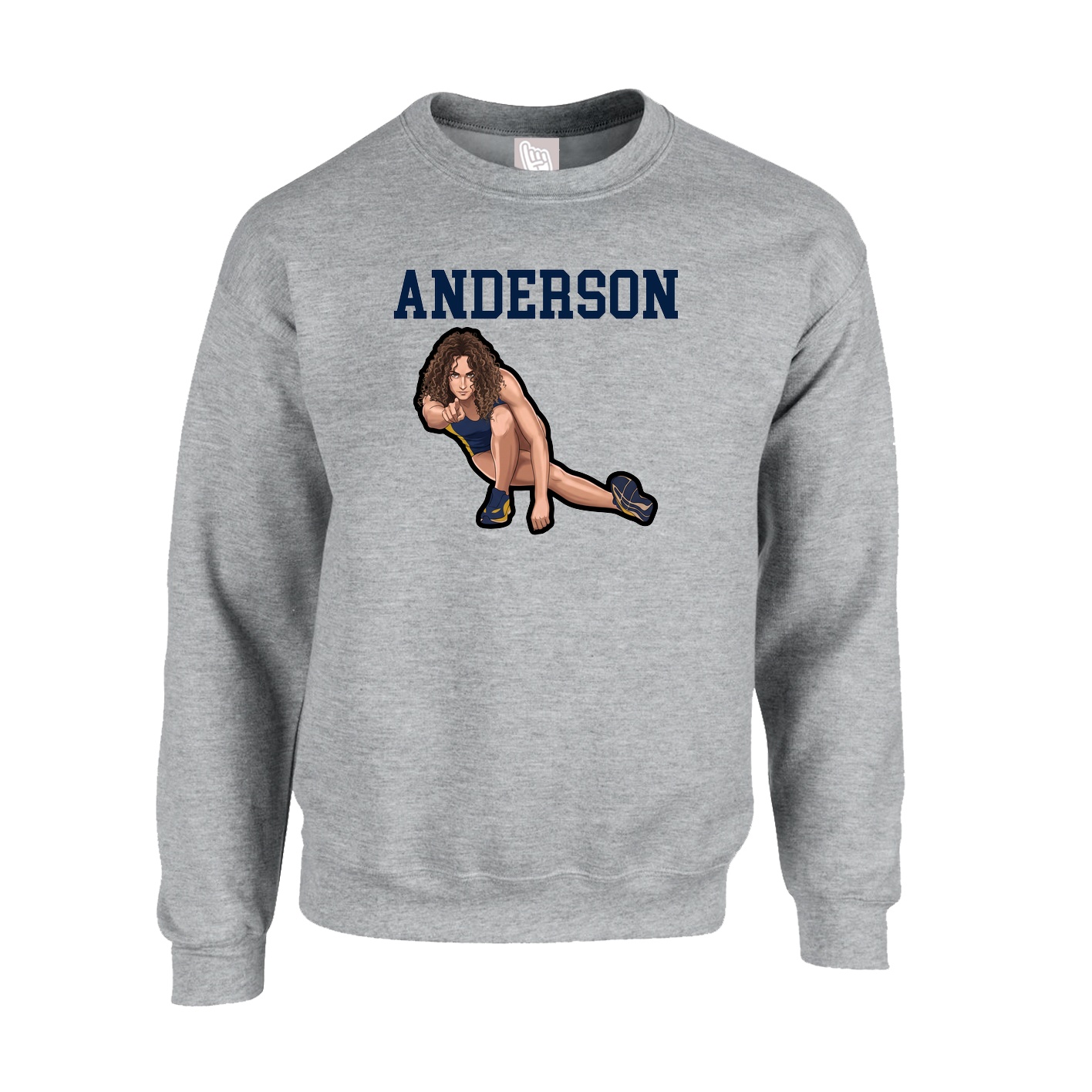 Fleece Crew — Shirsey in Grey