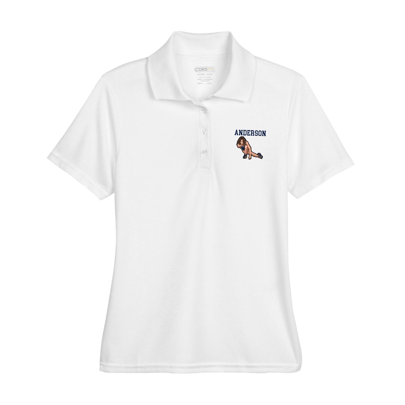 Womens Performance Polo — Shirsey in White