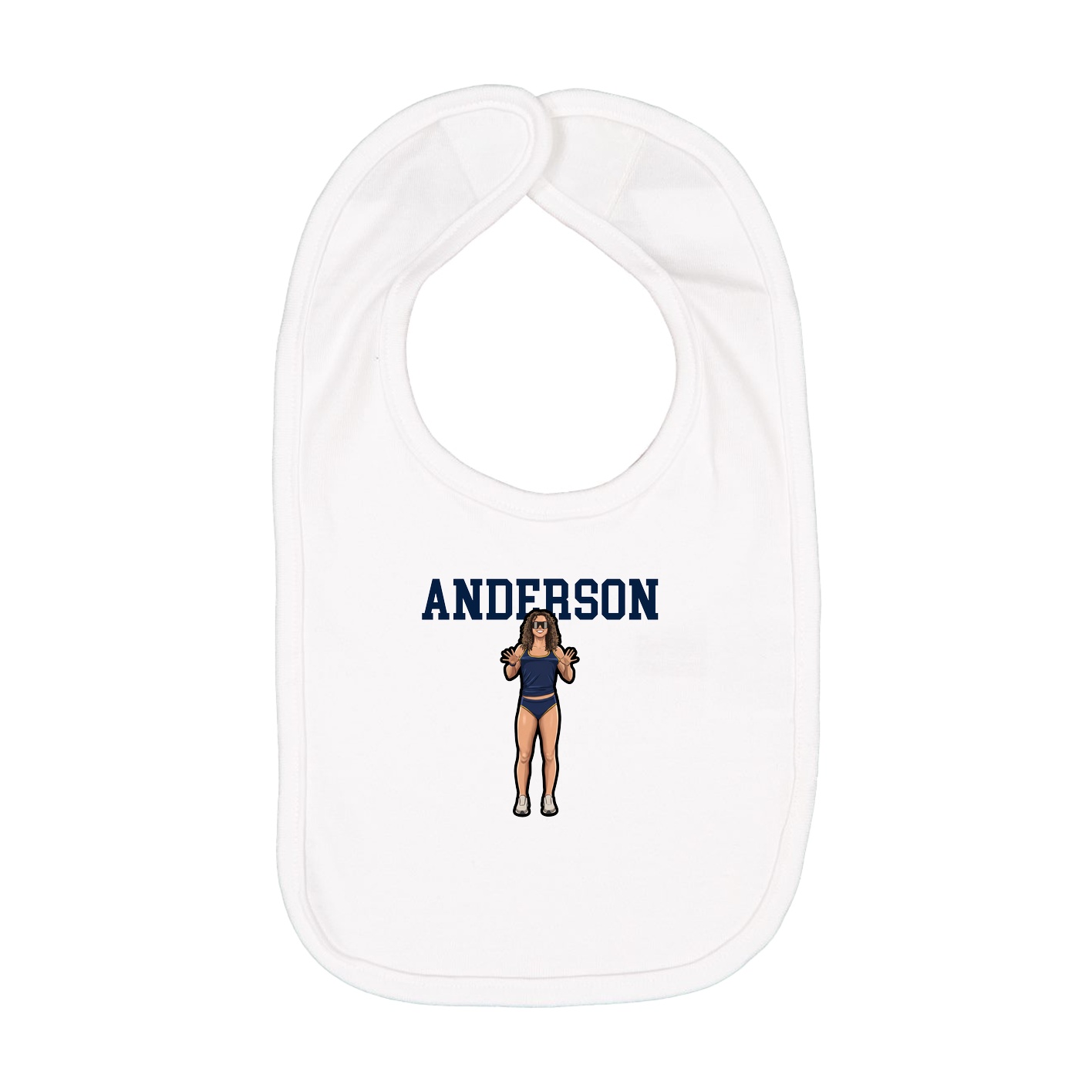 Infant Bib — Shirsey in White