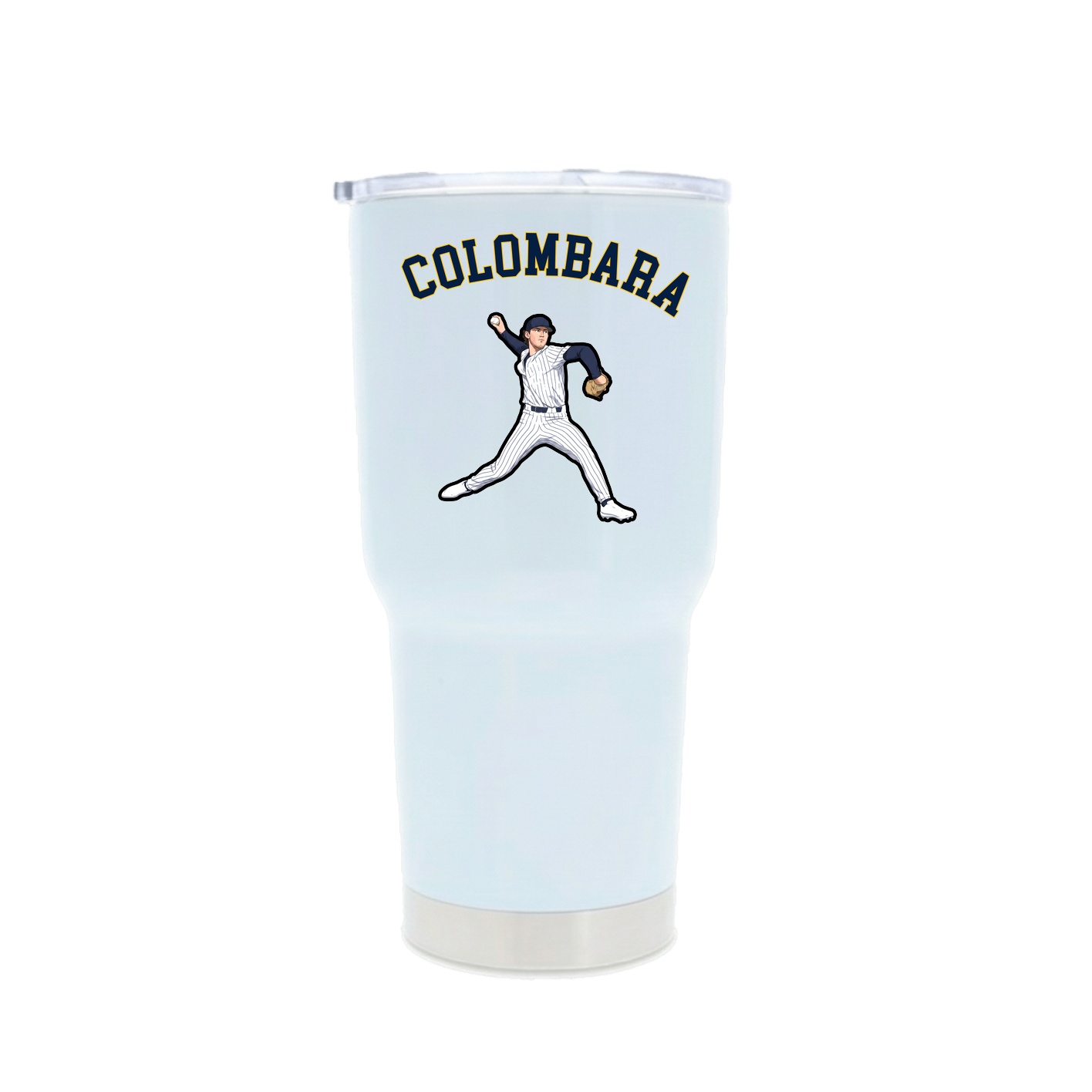 30oz Stainless Steel Tumbler — Shirsey Arch in White