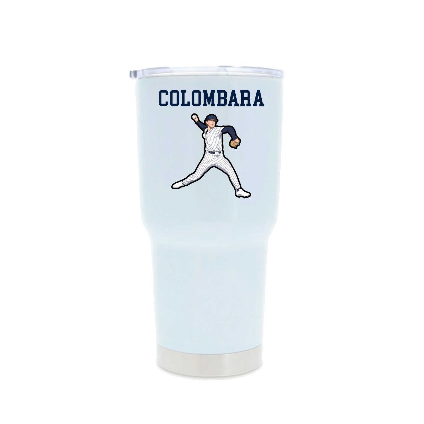 30oz Stainless Steel Tumbler — Shirsey in White