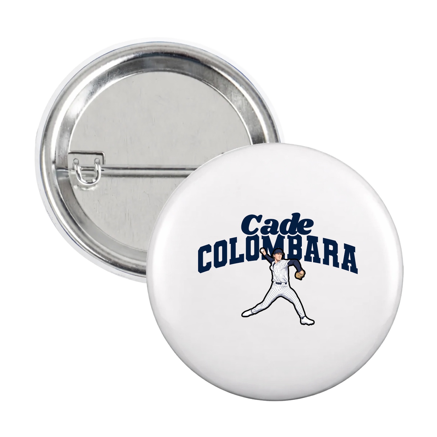 Game Day Button — Signature Arch in White