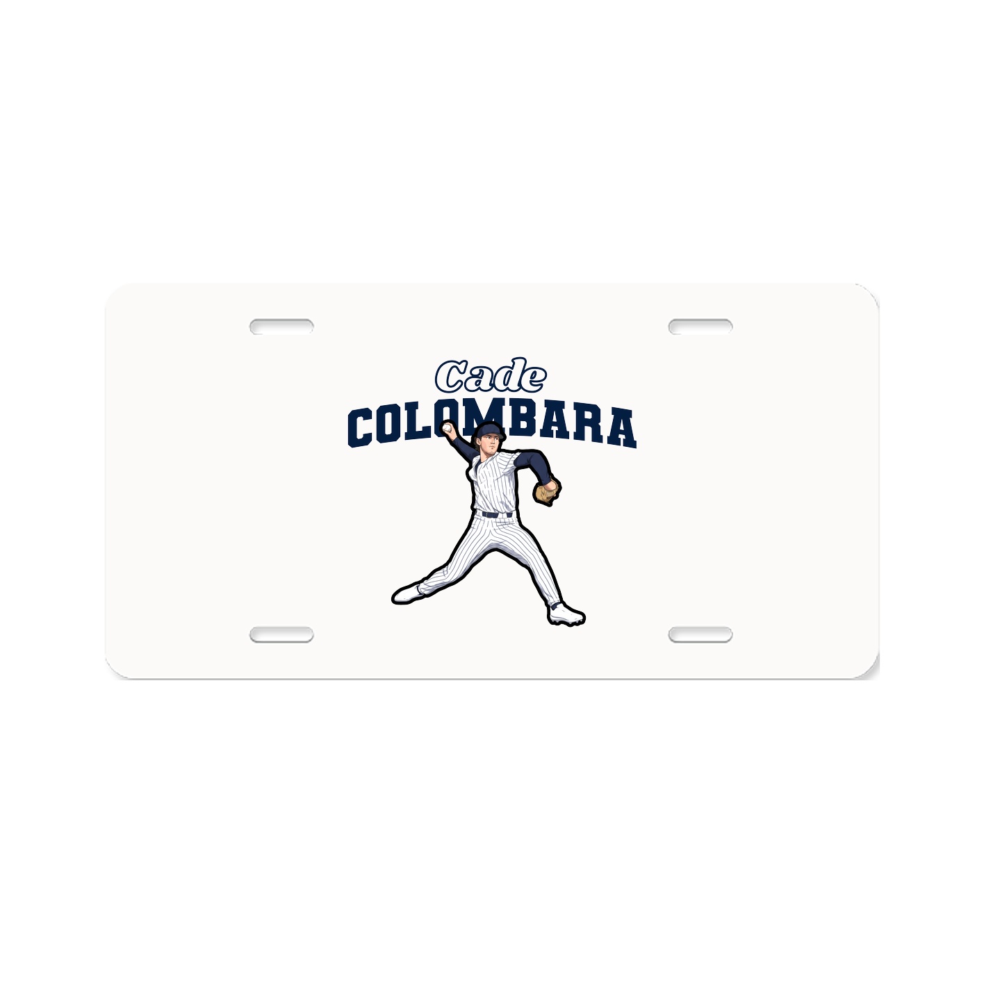 License Plate — Name Arch in Classic
