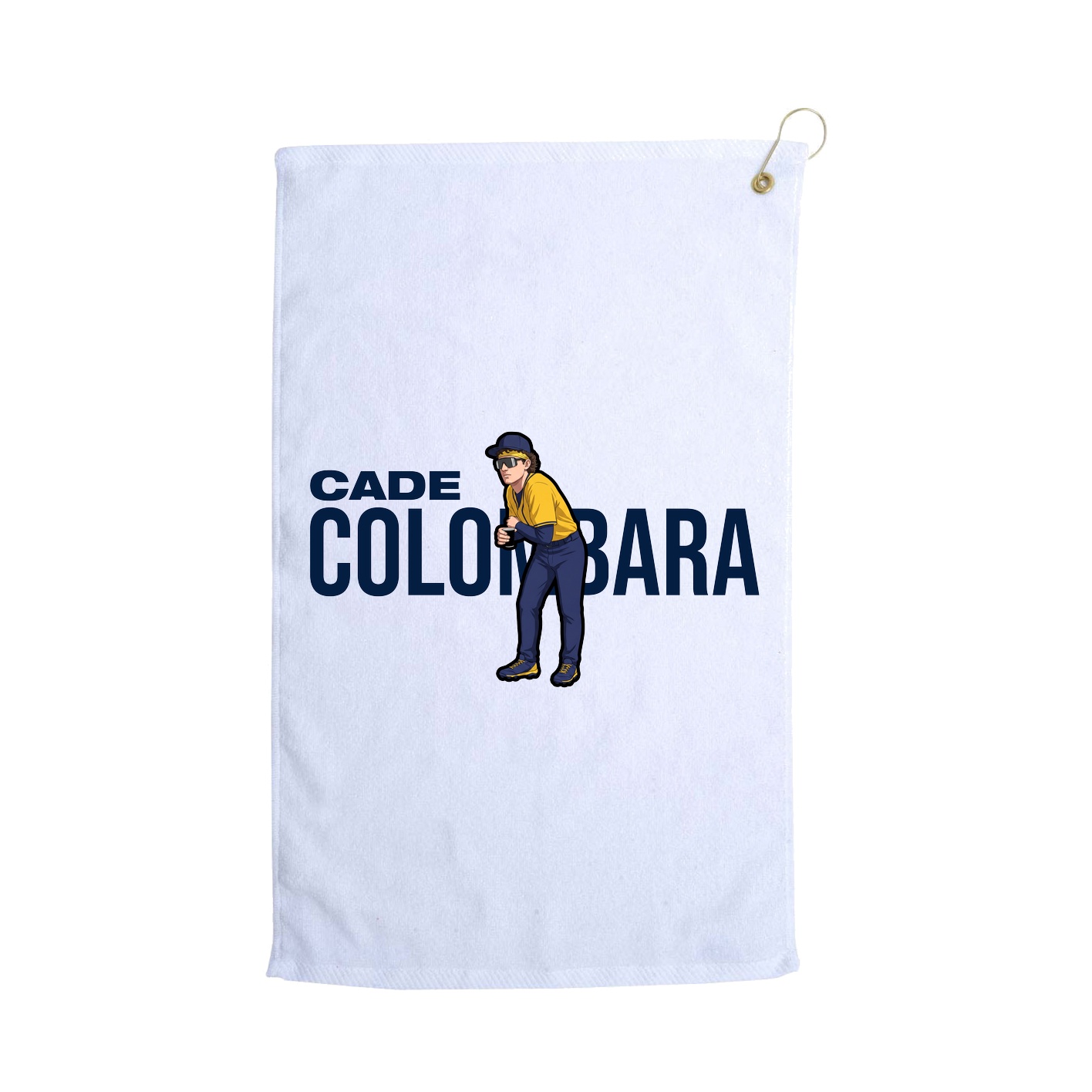 Golf Towel — Player Name in White