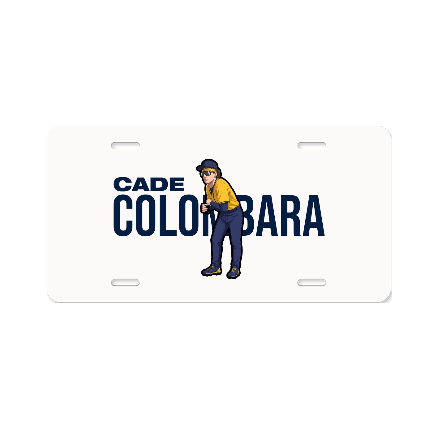 License Plate — Player Name in Classic