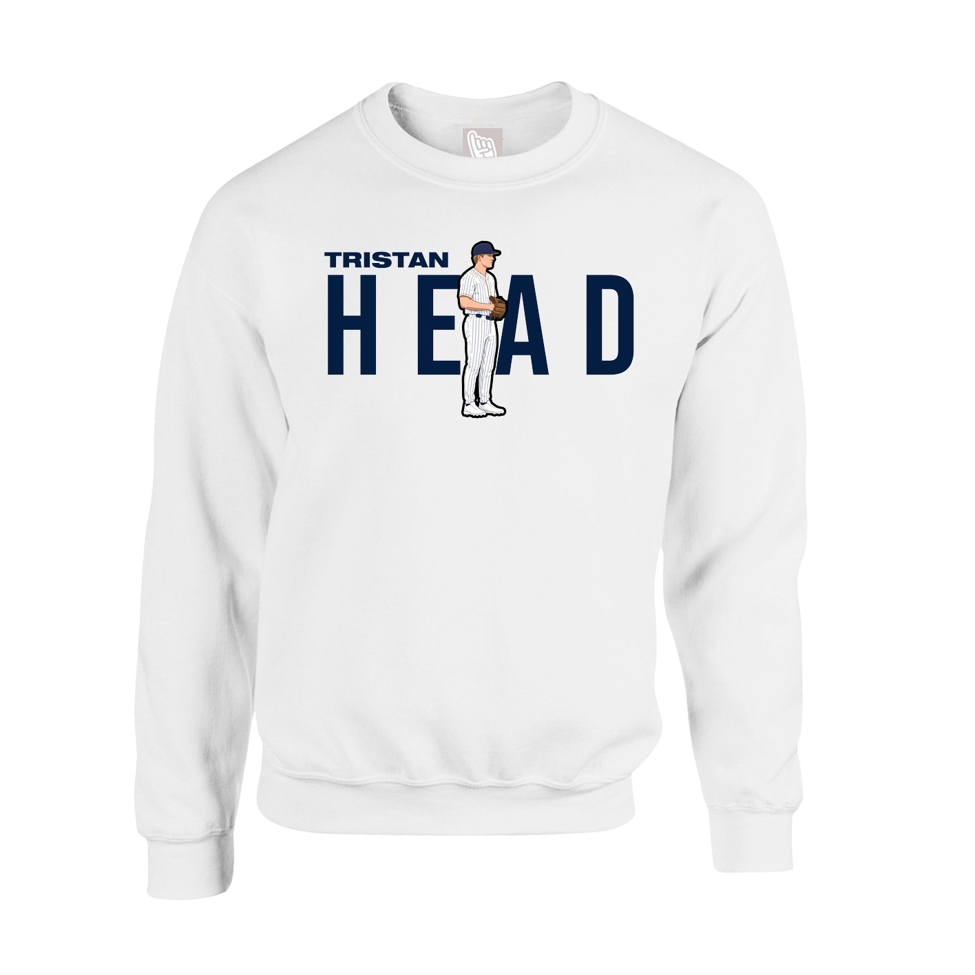 Fleece Crew — Player Name in White
