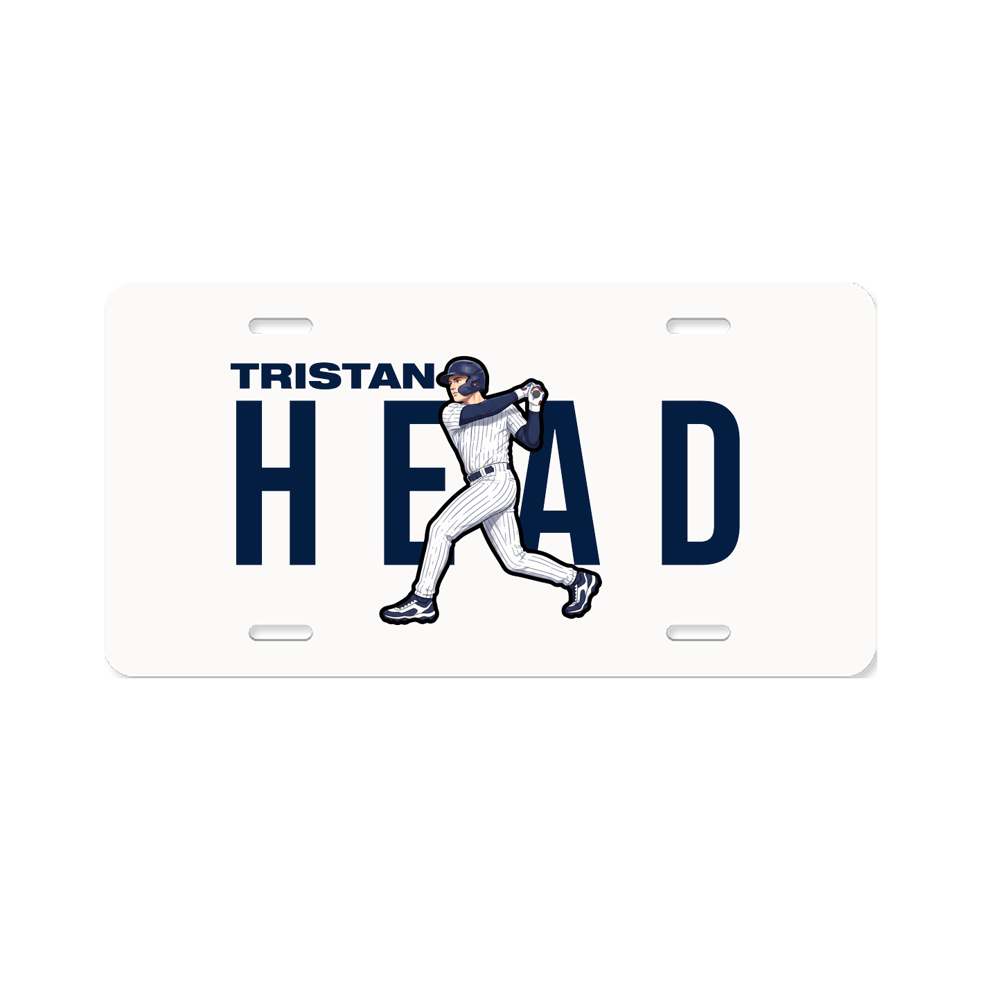 License Plate — Player Name in Classic