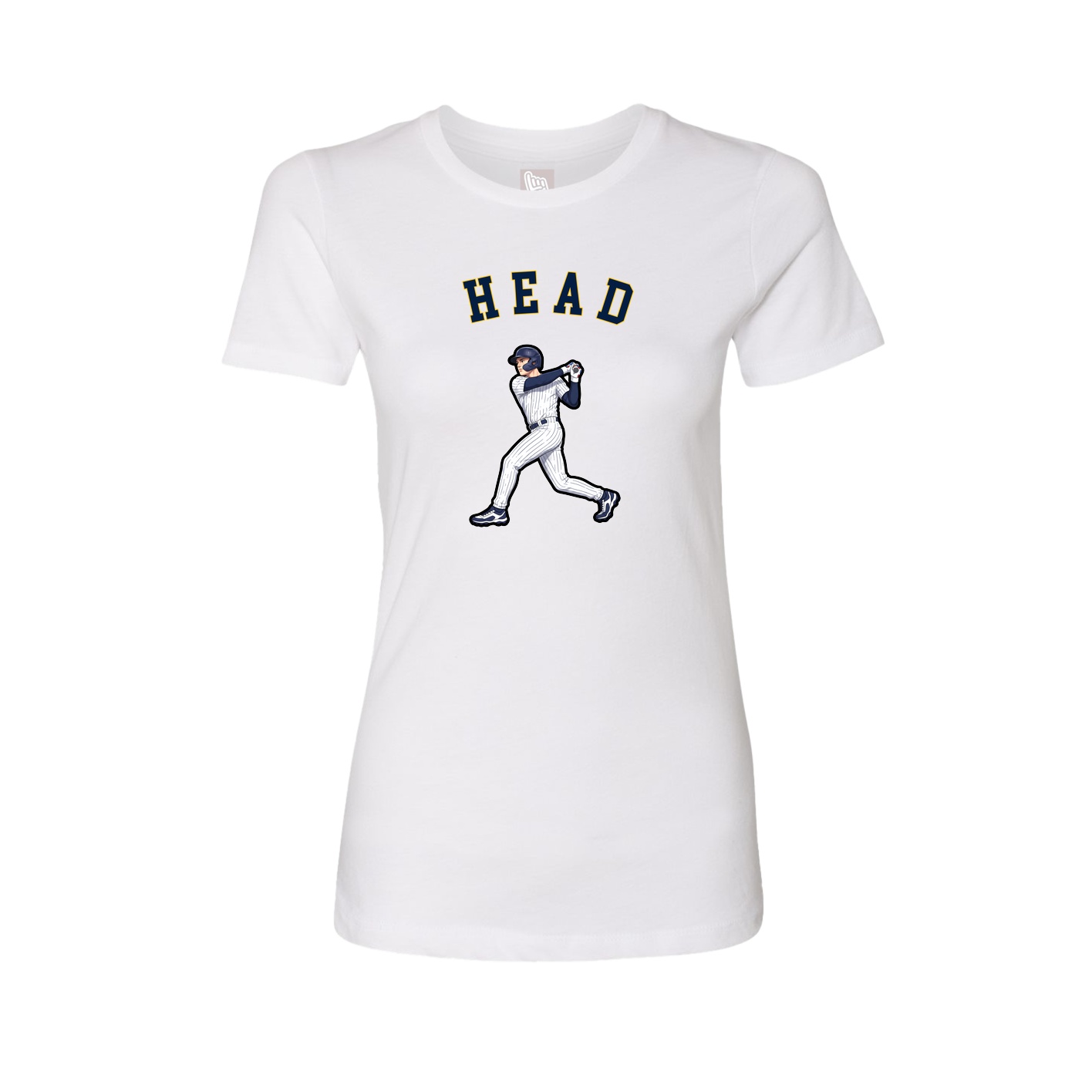 Fitted Women's Tee — Shirsey Arch in White