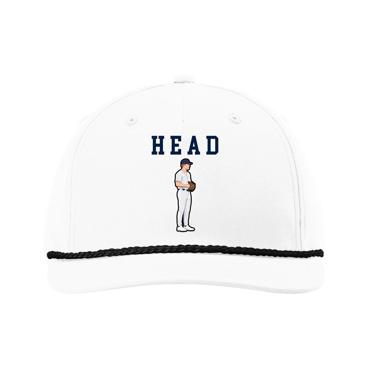 Five-Panel Classic Rope Cap — Shirsey in White