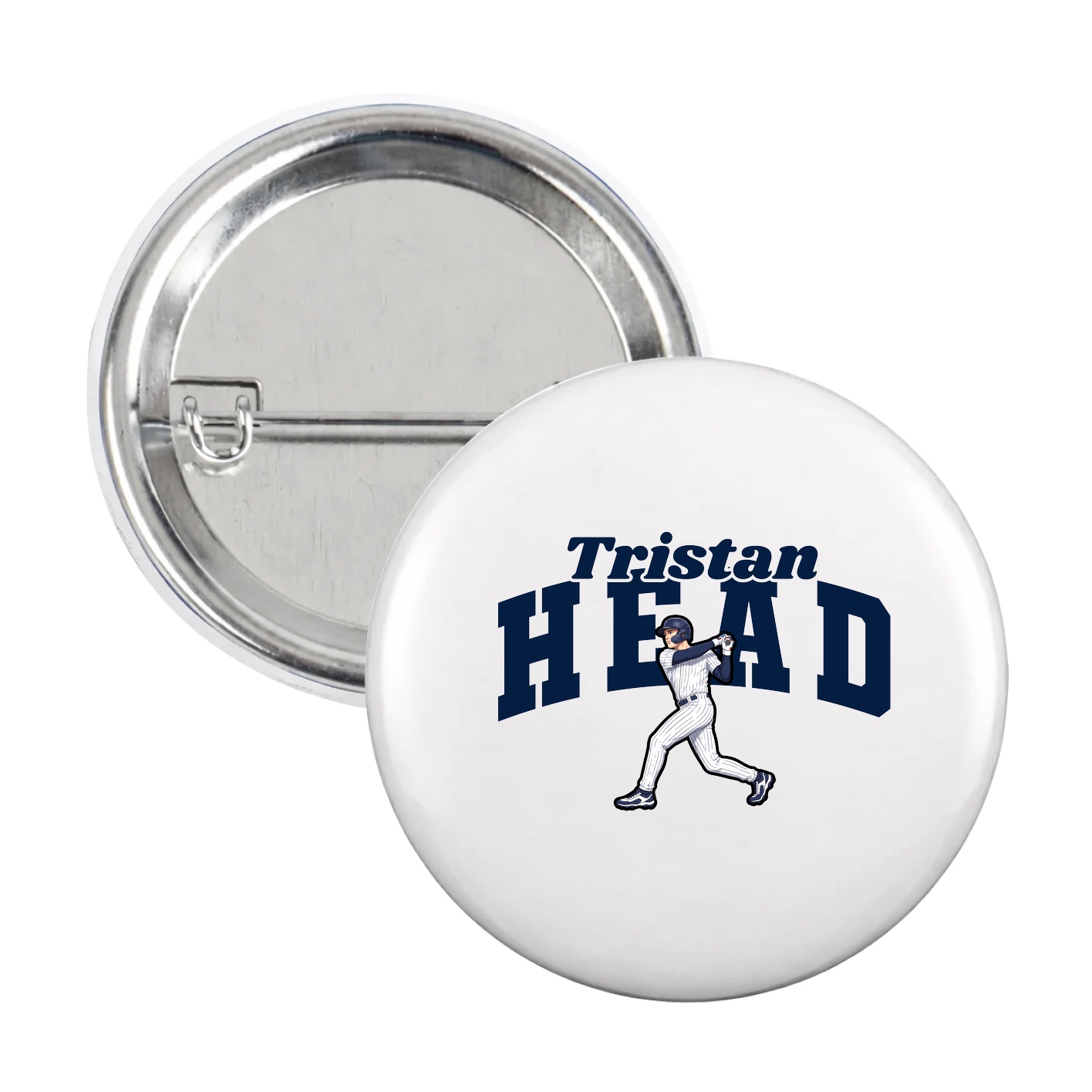 Game Day Button — Signature Arch in White