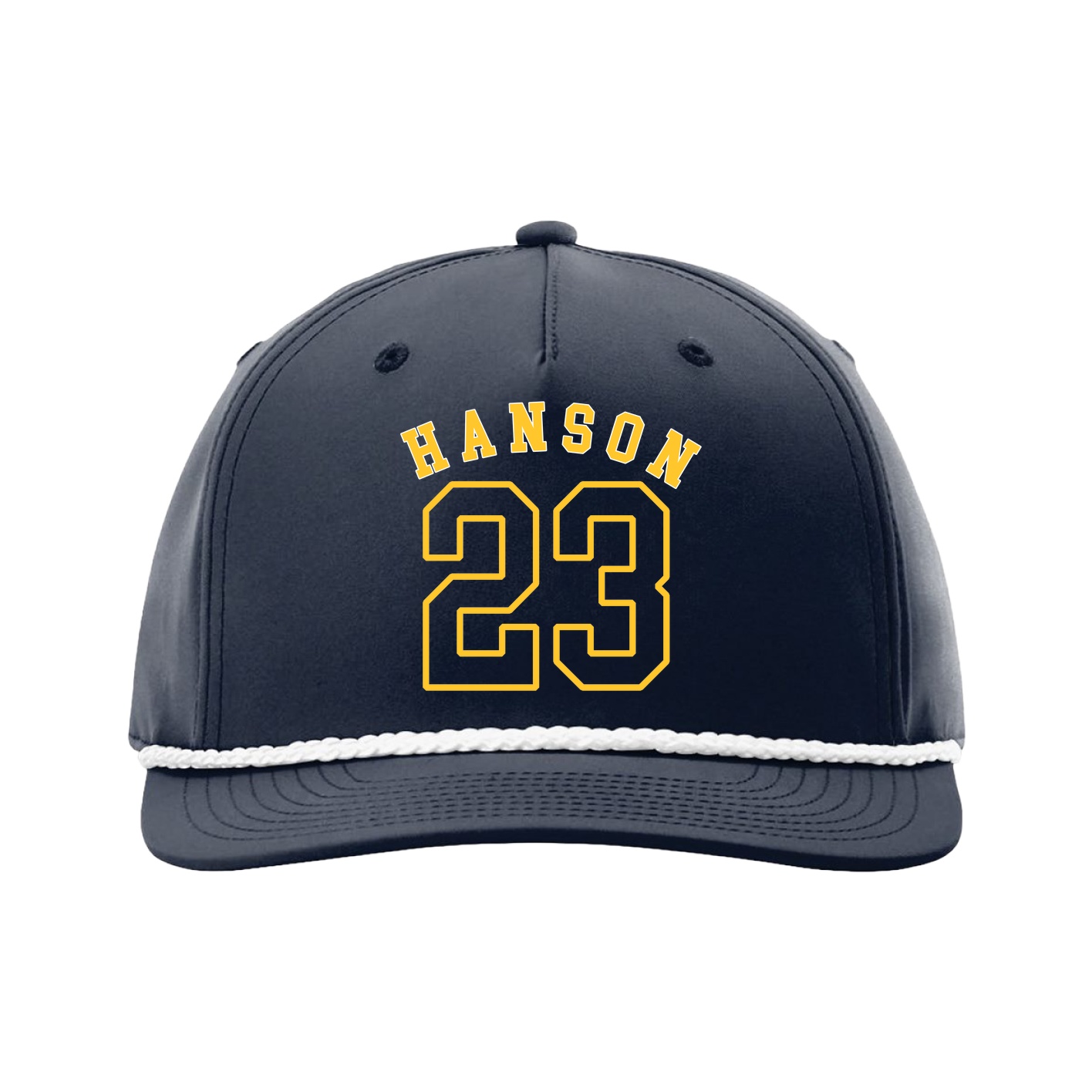 Five-Panel Classic Rope Cap — Shirsey Arch in Navy