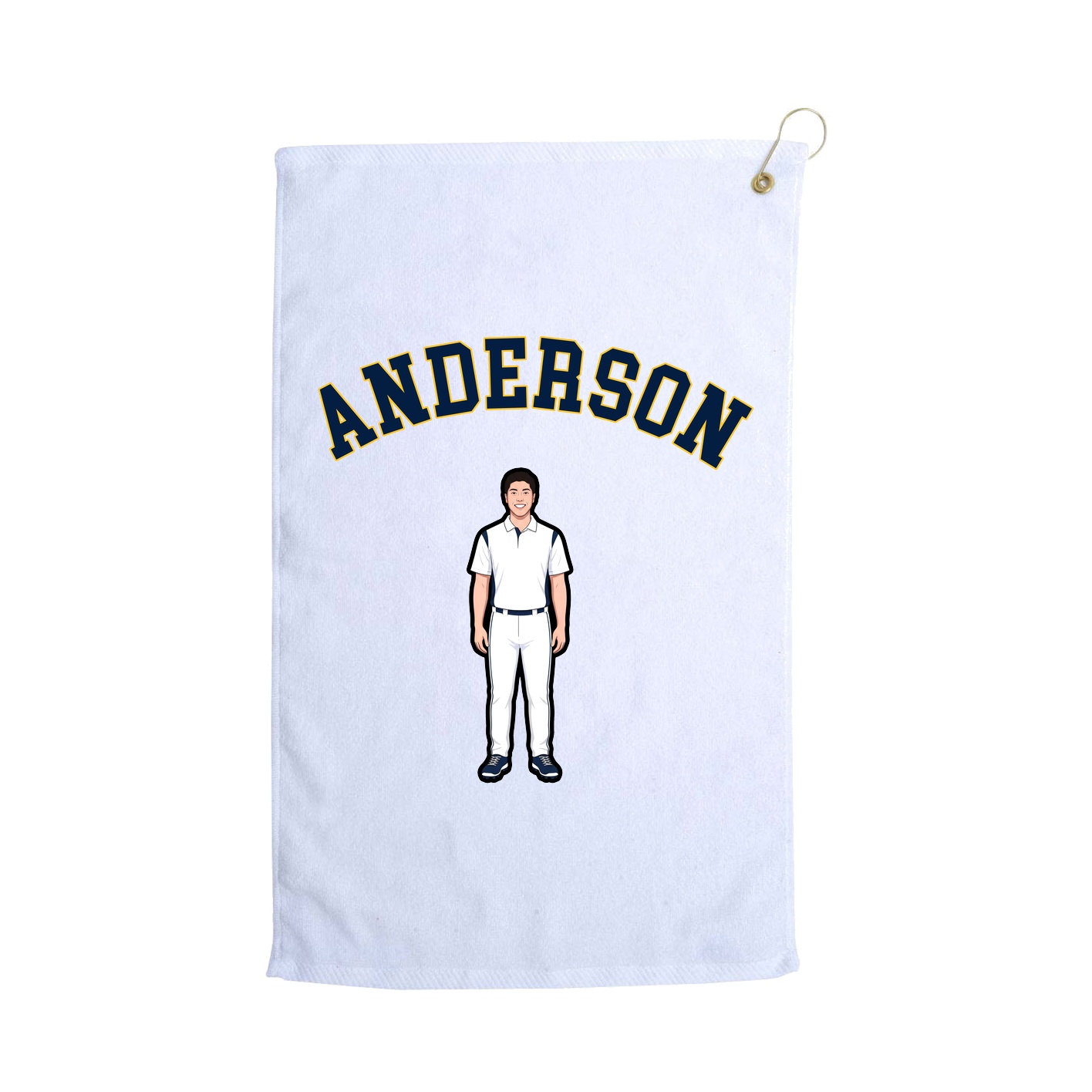 Golf Towel — Shirsey Arch in White