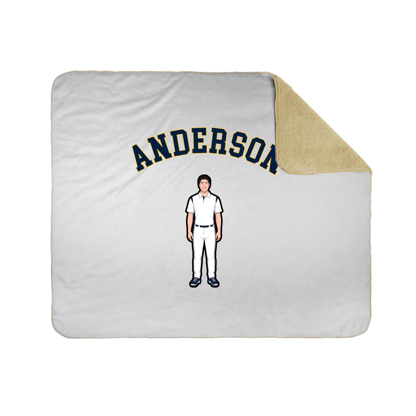 50x60 Sherpa Lined Throw Blanket