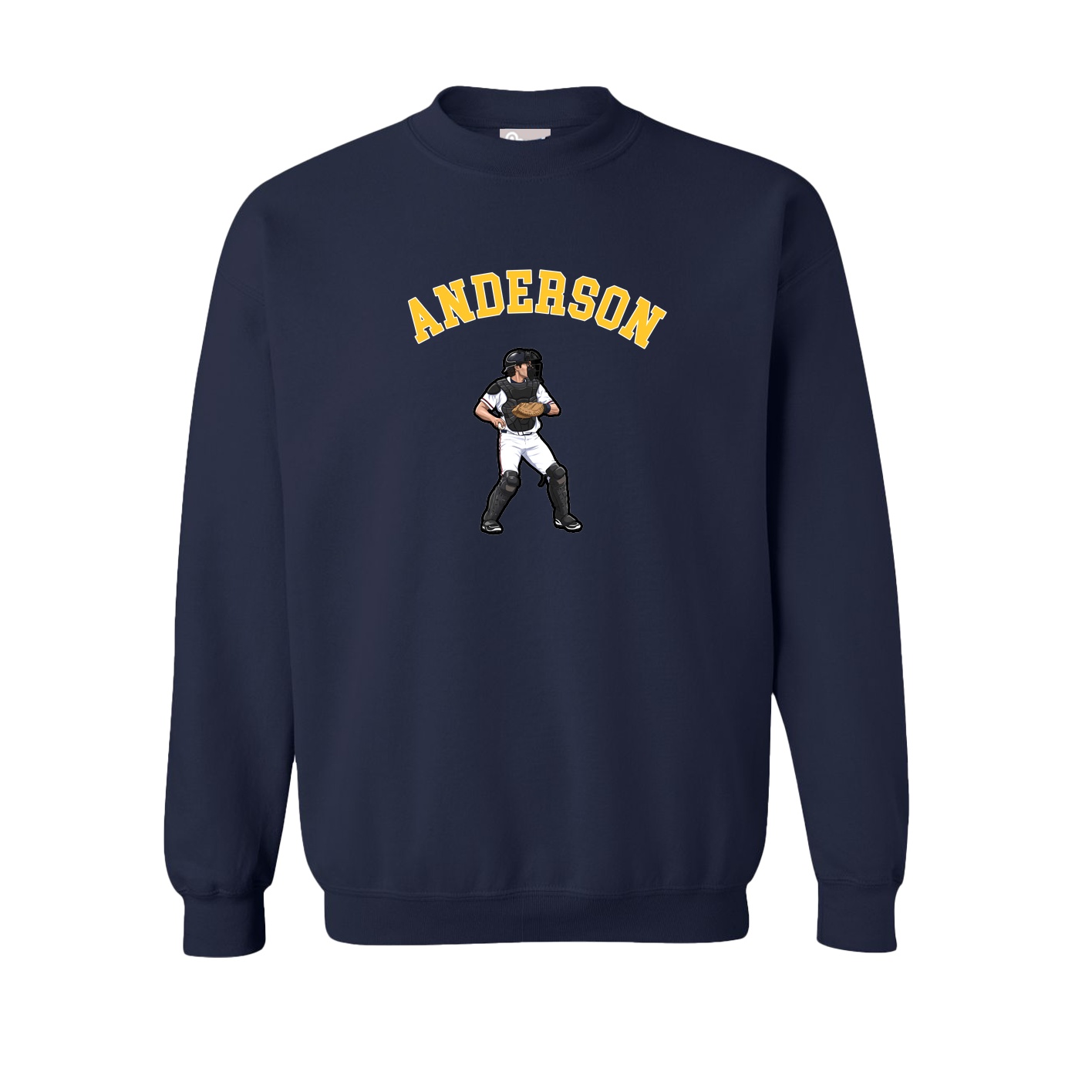 Fleece Crew — Shirsey Arch in Navy
