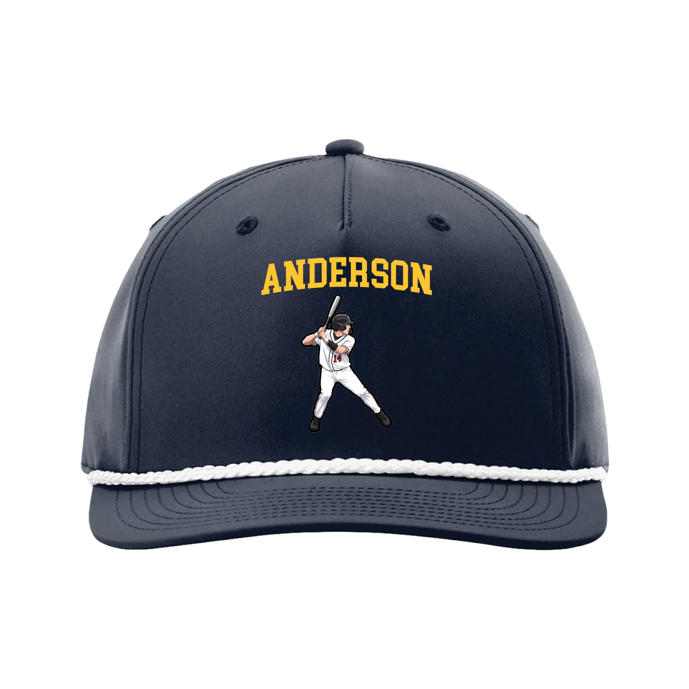 Five-Panel Classic Rope Cap — Shirsey in Navy