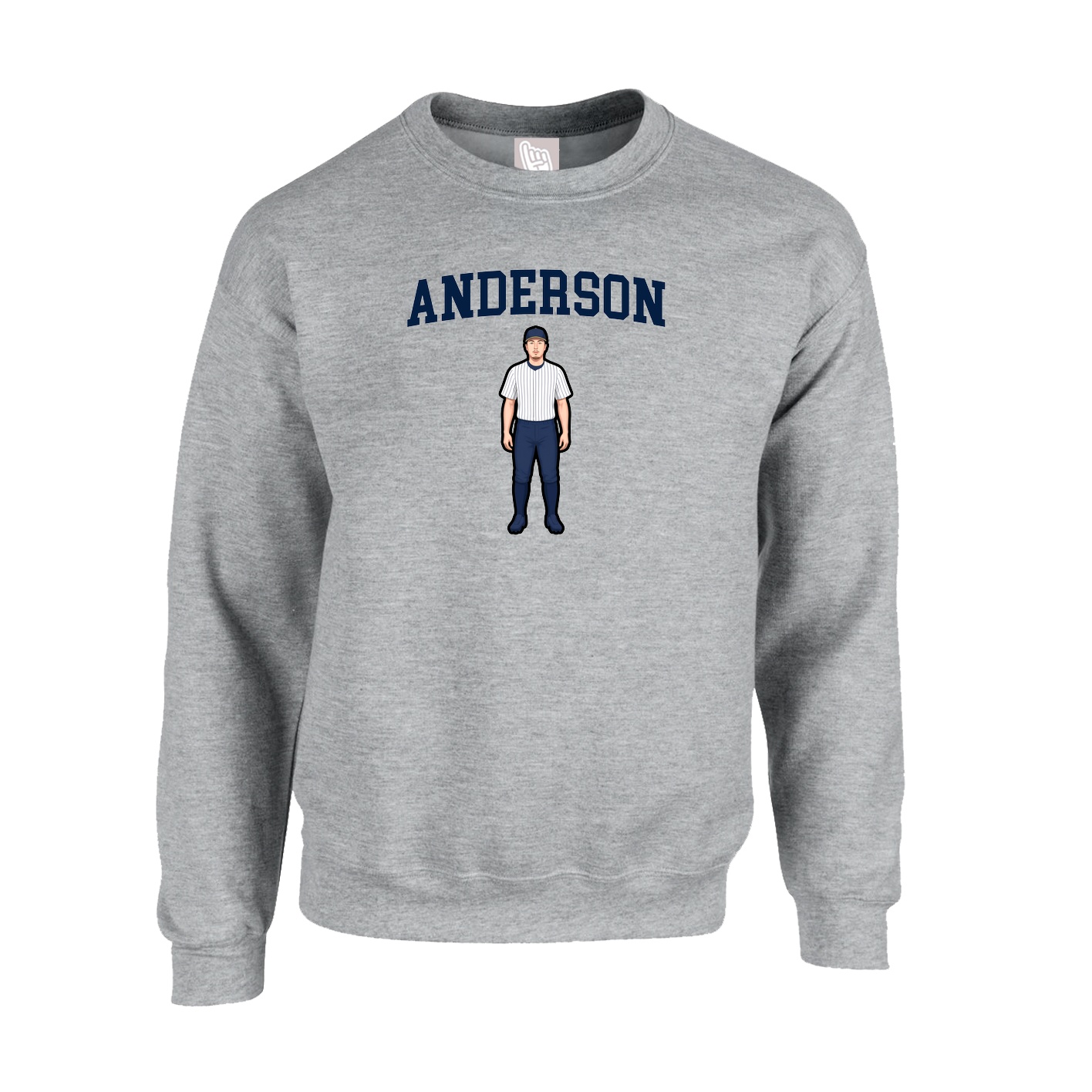 Fleece Crew — Shirsey in Grey