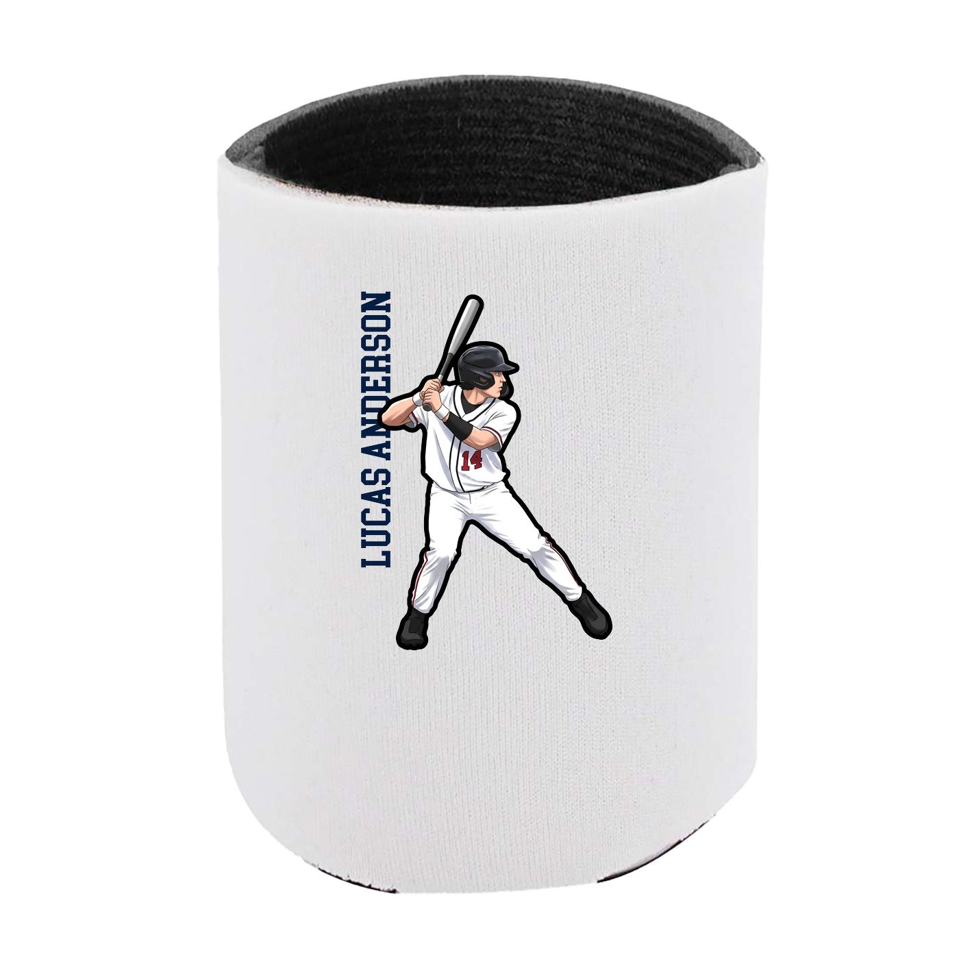 Can Holder — Name Vertical in White