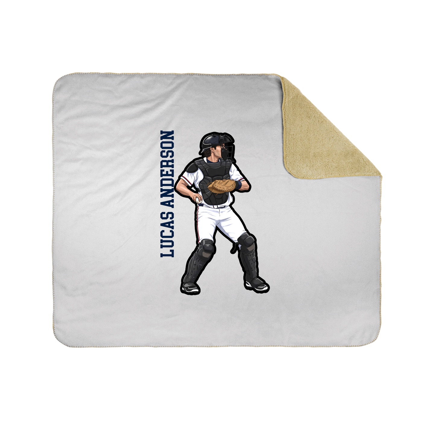 50x60 Sherpa Lined Throw Blanket