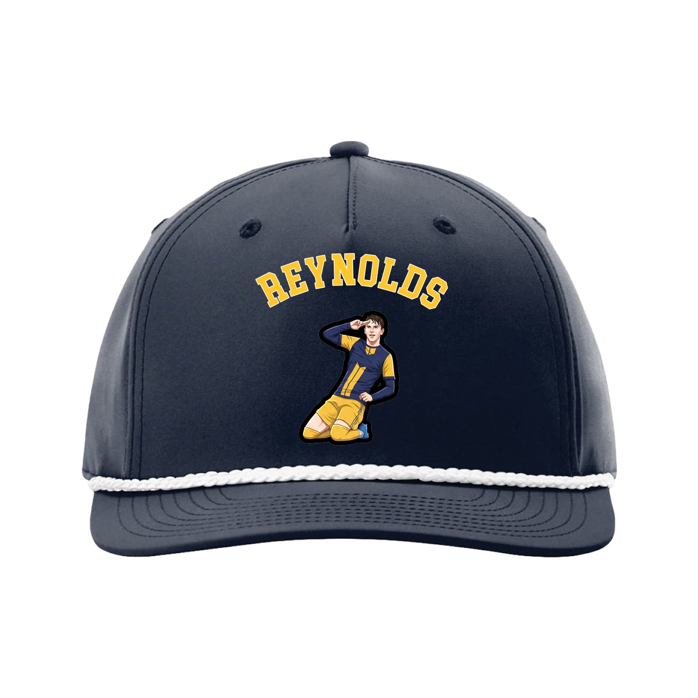 Five-Panel Classic Rope Cap — Shirsey Arch in Navy