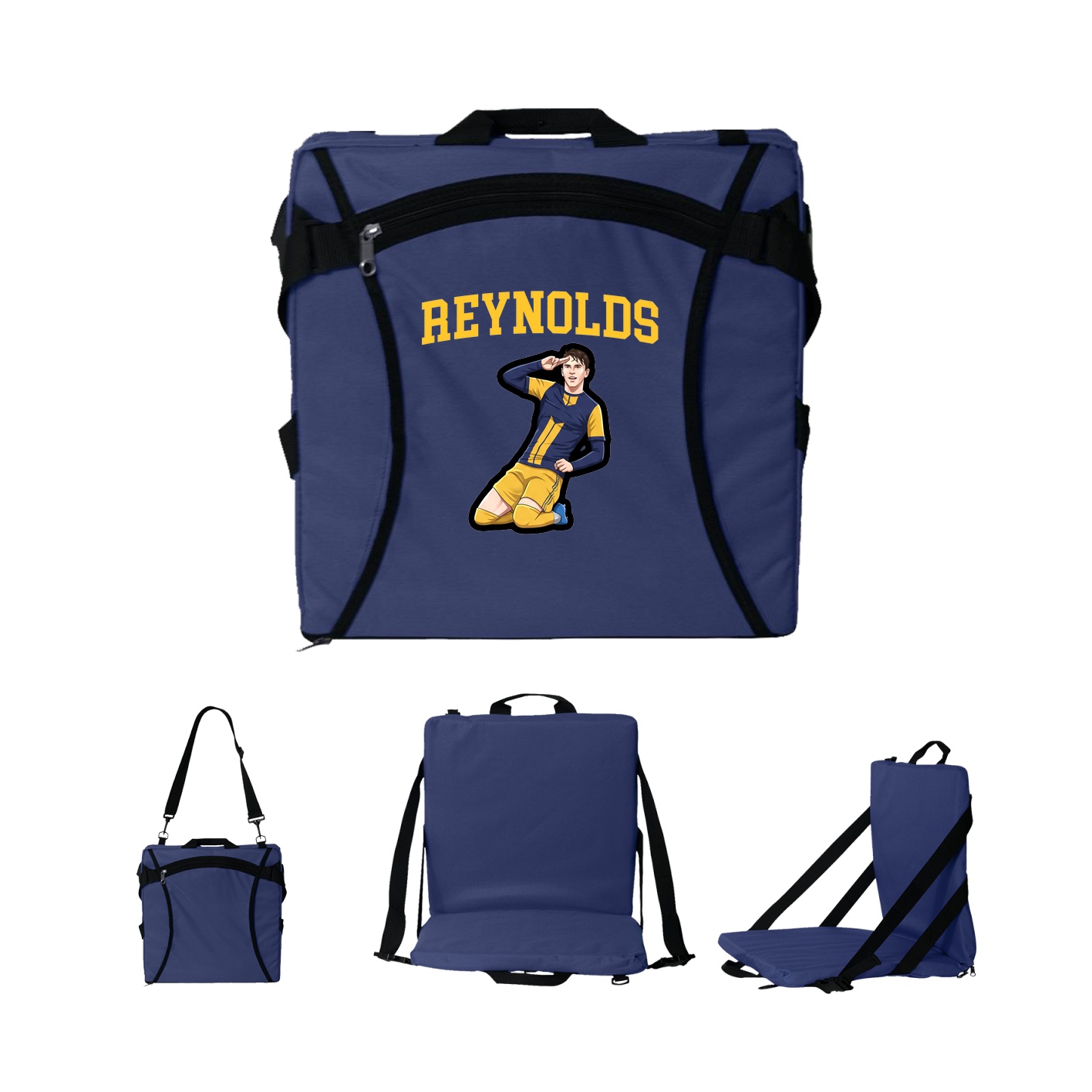 Folding Stadium Seat — Shirsey in Navy