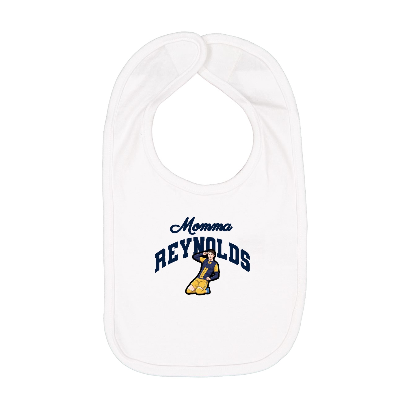 Infant Bib — Mothers Day Arch in White